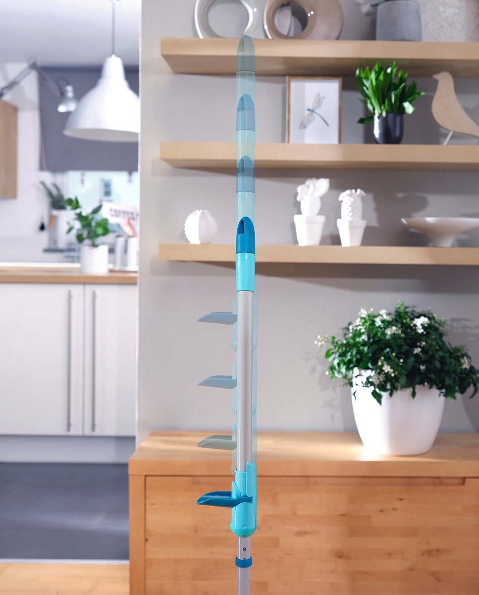 Conjunto de limpeza balde + esfregona Twist Disc Mop Azul-5