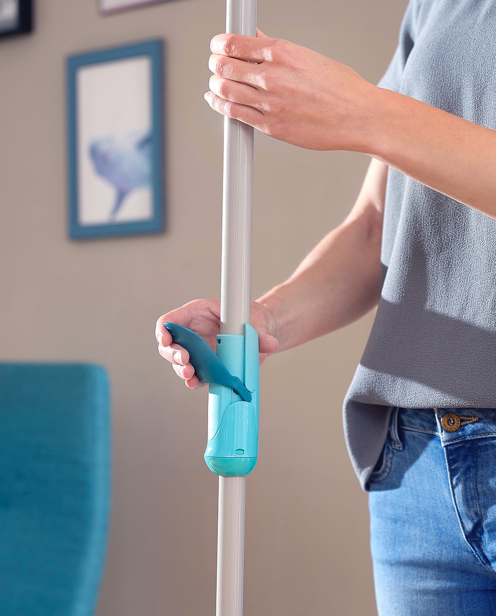 Conjunto de limpeza balde + esfregona Twist Disc Mop Azul-6