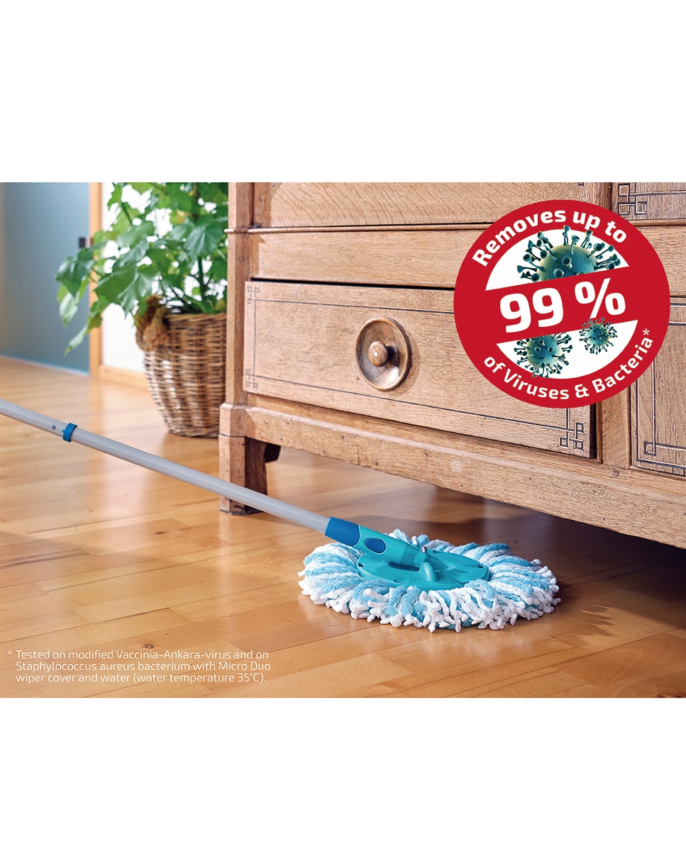 Conjunto de limpeza balde + esfregona Twist Disc Mop Azul-8