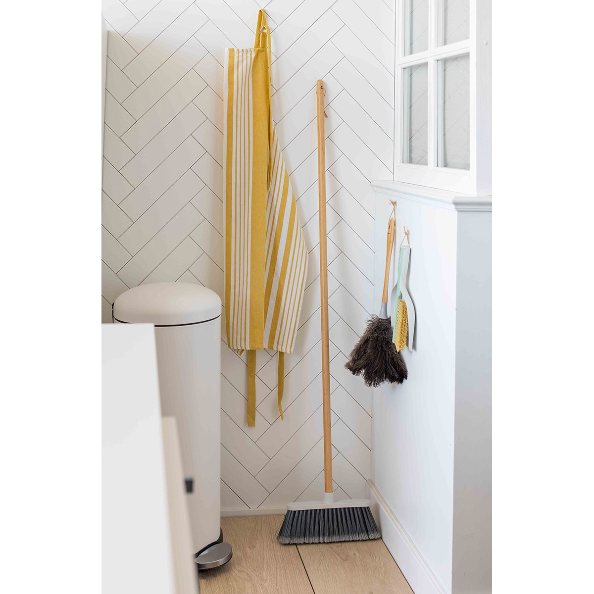 Vassoura de bamboo ecológica Zeroline Cinzento-6