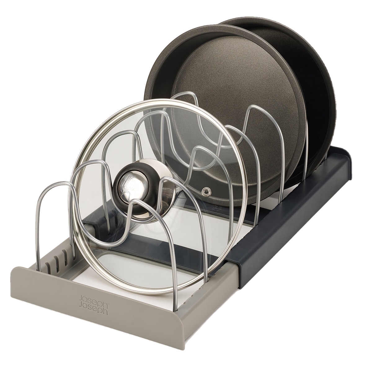 Organizador de utensílios de cozinha extensível CupboardStore™ Cinzento-2