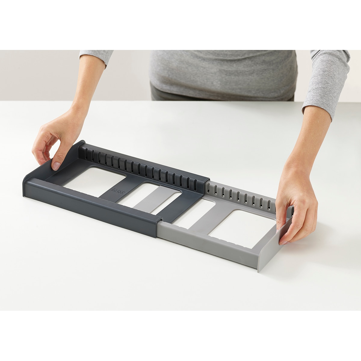 Organizador de utensílios de cozinha extensível CupboardStore™ Cinzento-3