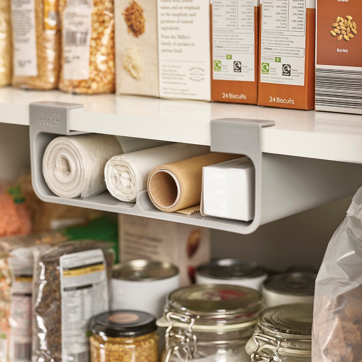 Organizador de sacos de cozinha CupboardStore™ Cinzento-5