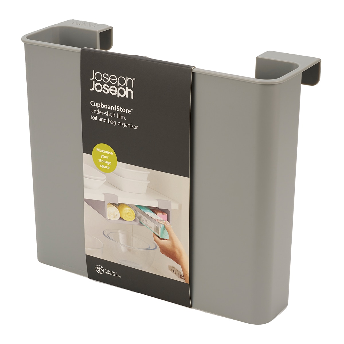 Organizador de sacos de cozinha CupboardStore™ Cinzento-8