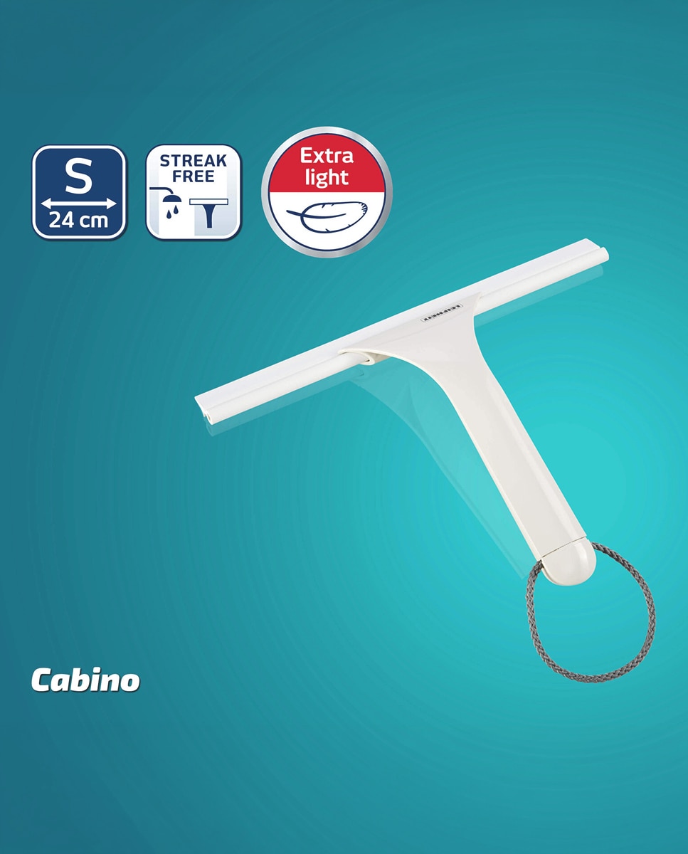 Limpa-vidros para biombos de duche Cabino Branco-2