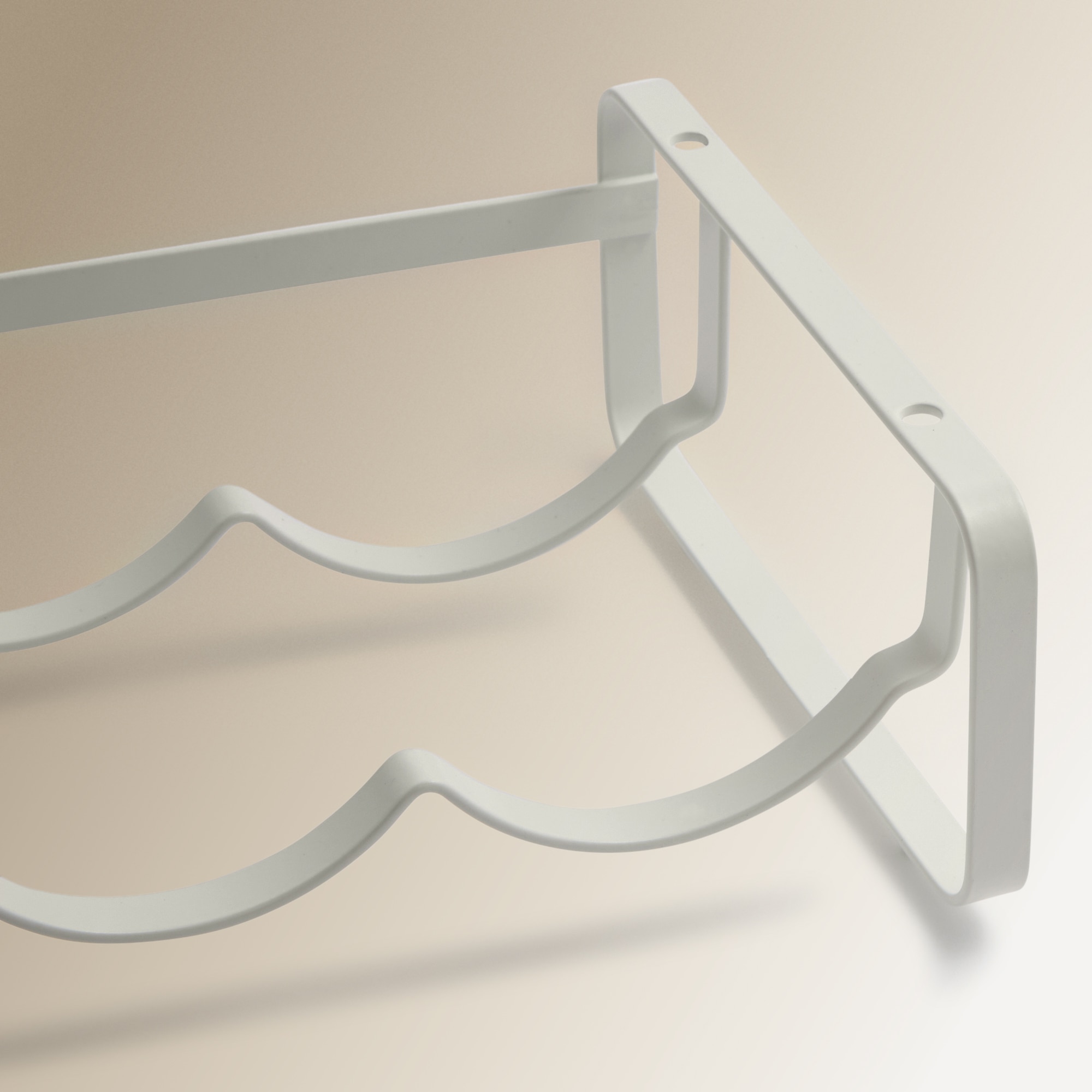 Garrafeira Empilhável para 4 Garrafas Branco-3