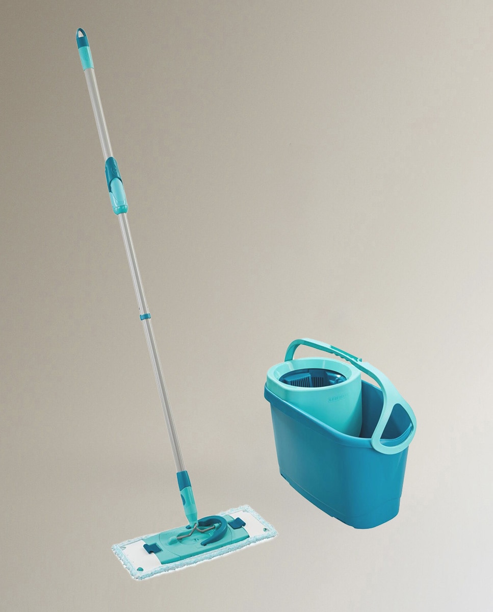 Conjunto de Esfregona e Balde Clean Twist M Ergo Turquesa-1