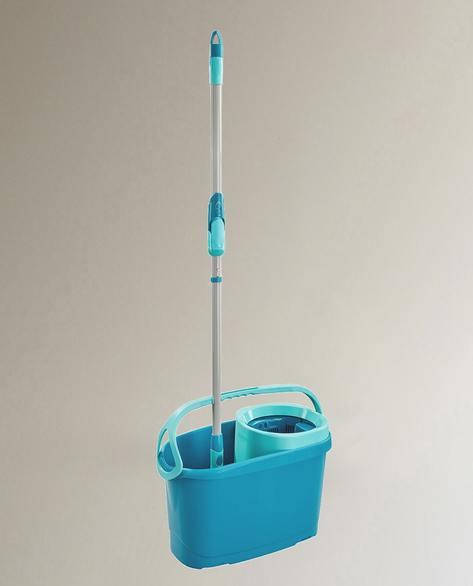 Conjunto de Esfregona e Balde Clean Twist M Ergo Turquesa-2
