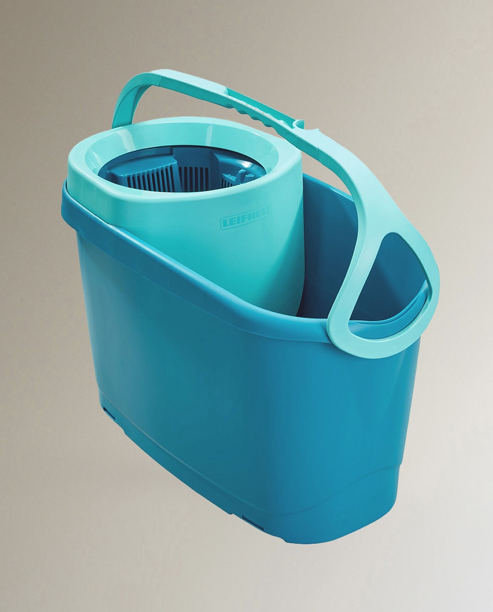 Conjunto de Esfregona e Balde Clean Twist M Ergo Turquesa-3