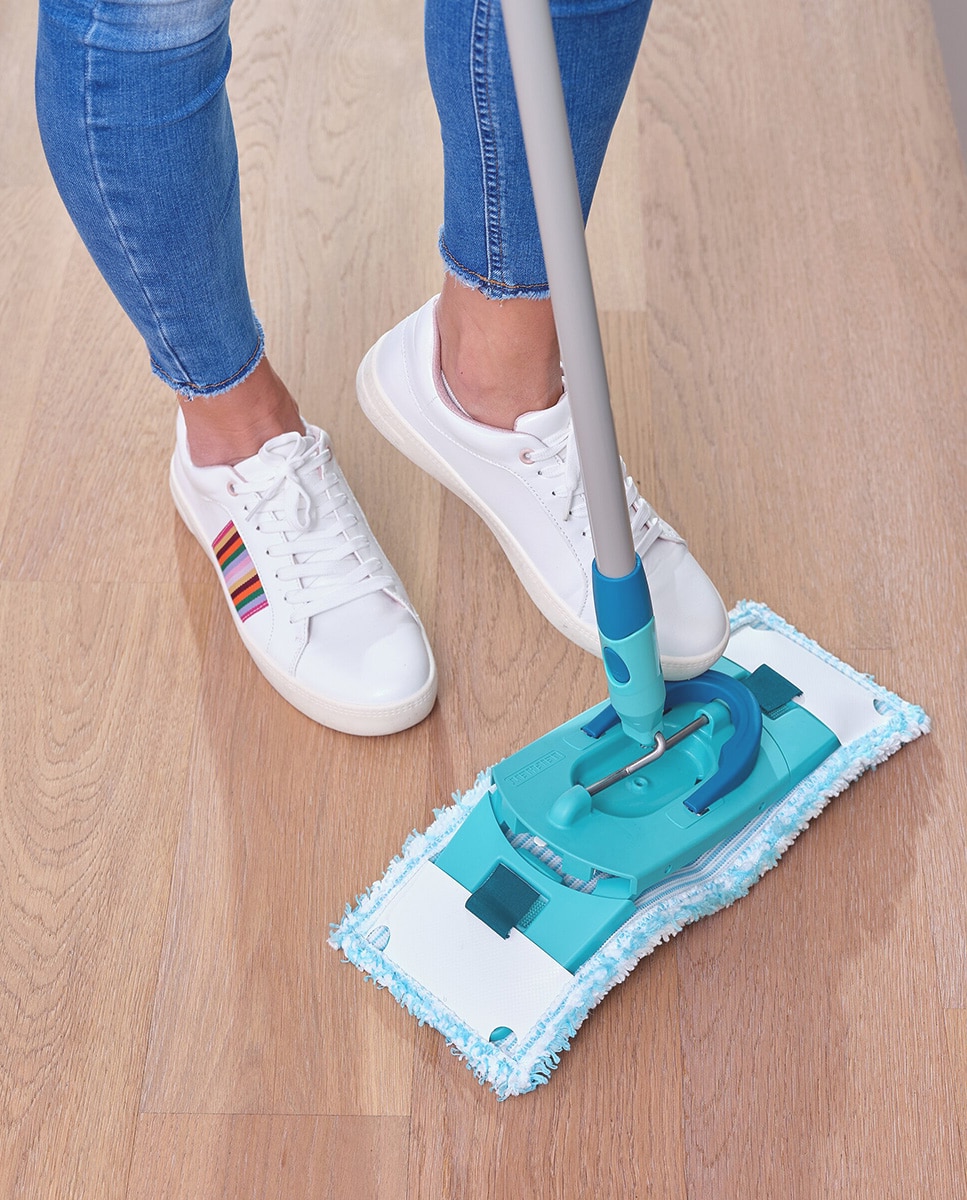 Conjunto de Esfregona e Balde Clean Twist M Ergo Turquesa-14