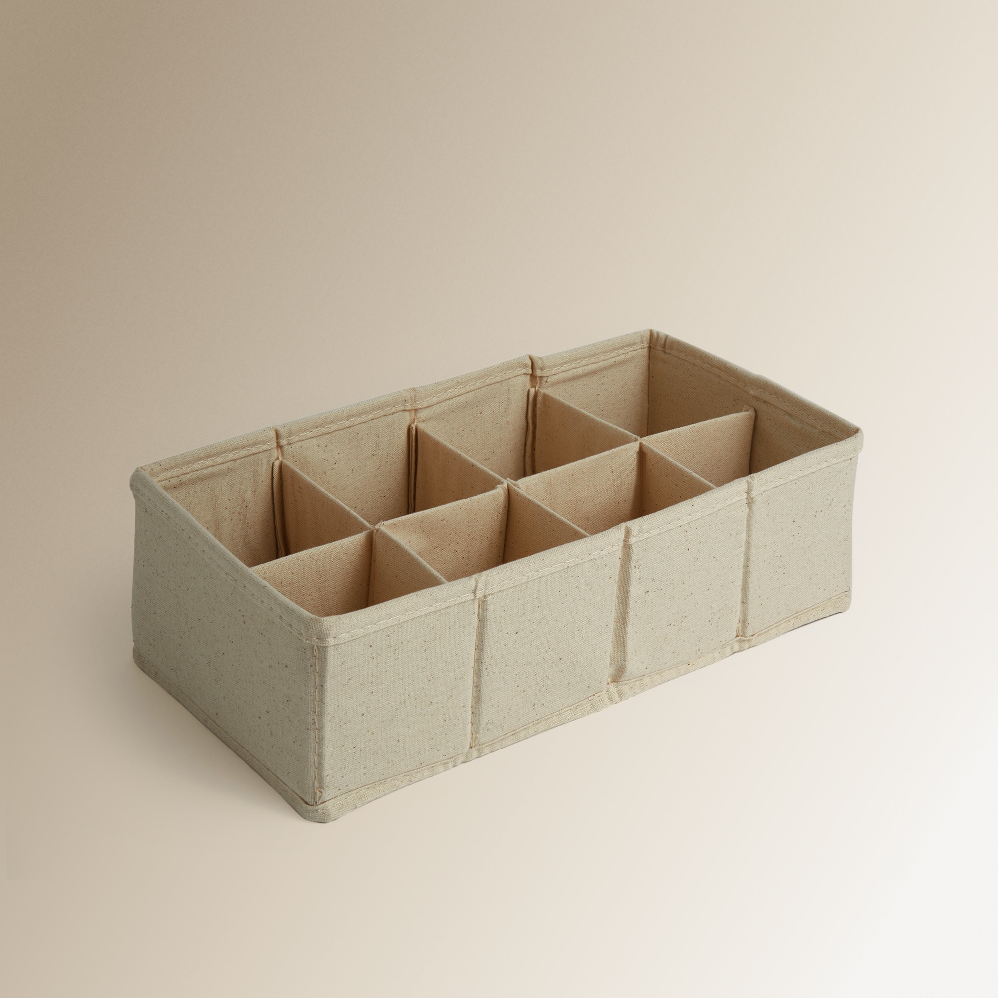 Organizador de Gavetas de Algodão com Compartimentos Branco-1