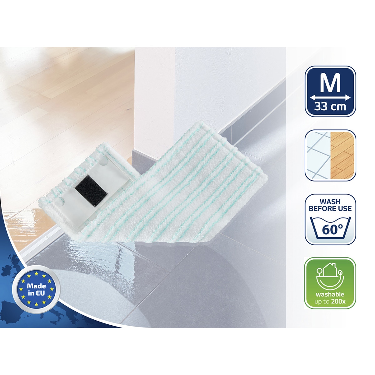 Recarga Esfregona M Ergo Clean & Twist Turquesa-3