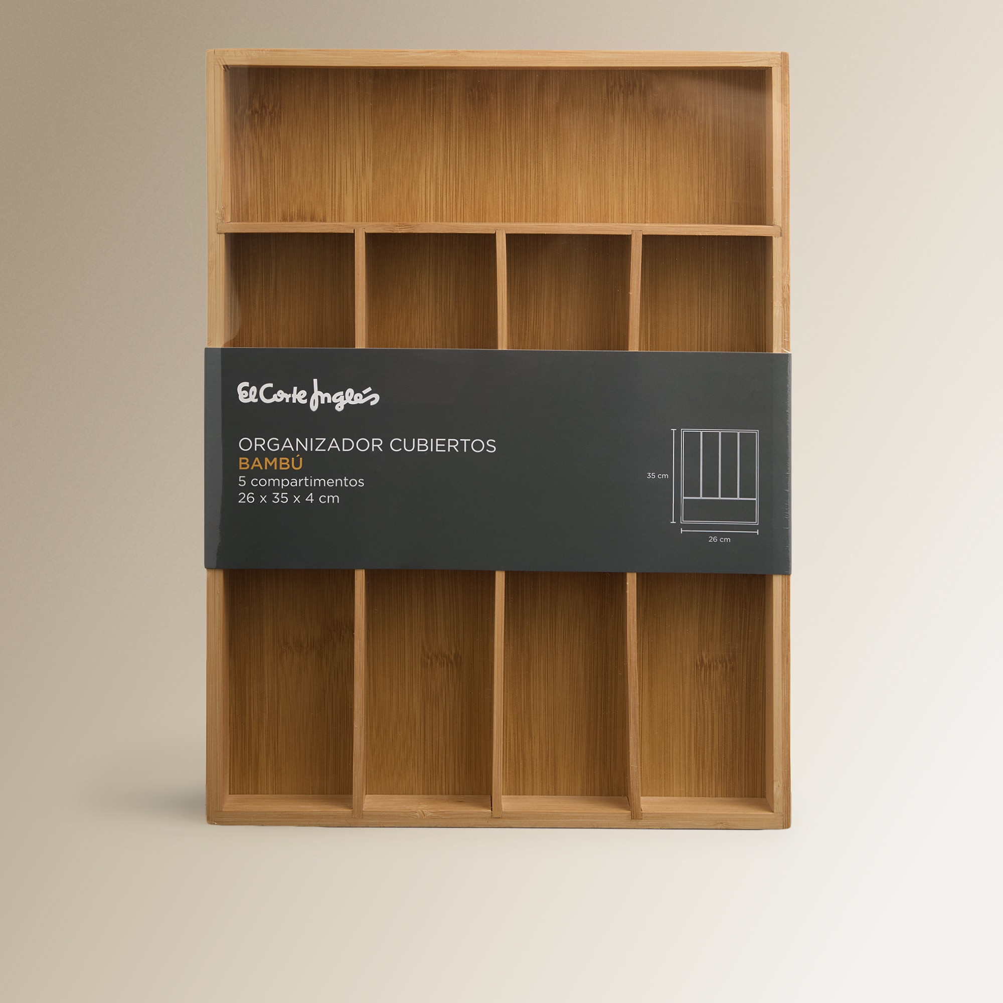 Faqueiro Bambu El Corte Inglés Natural-3