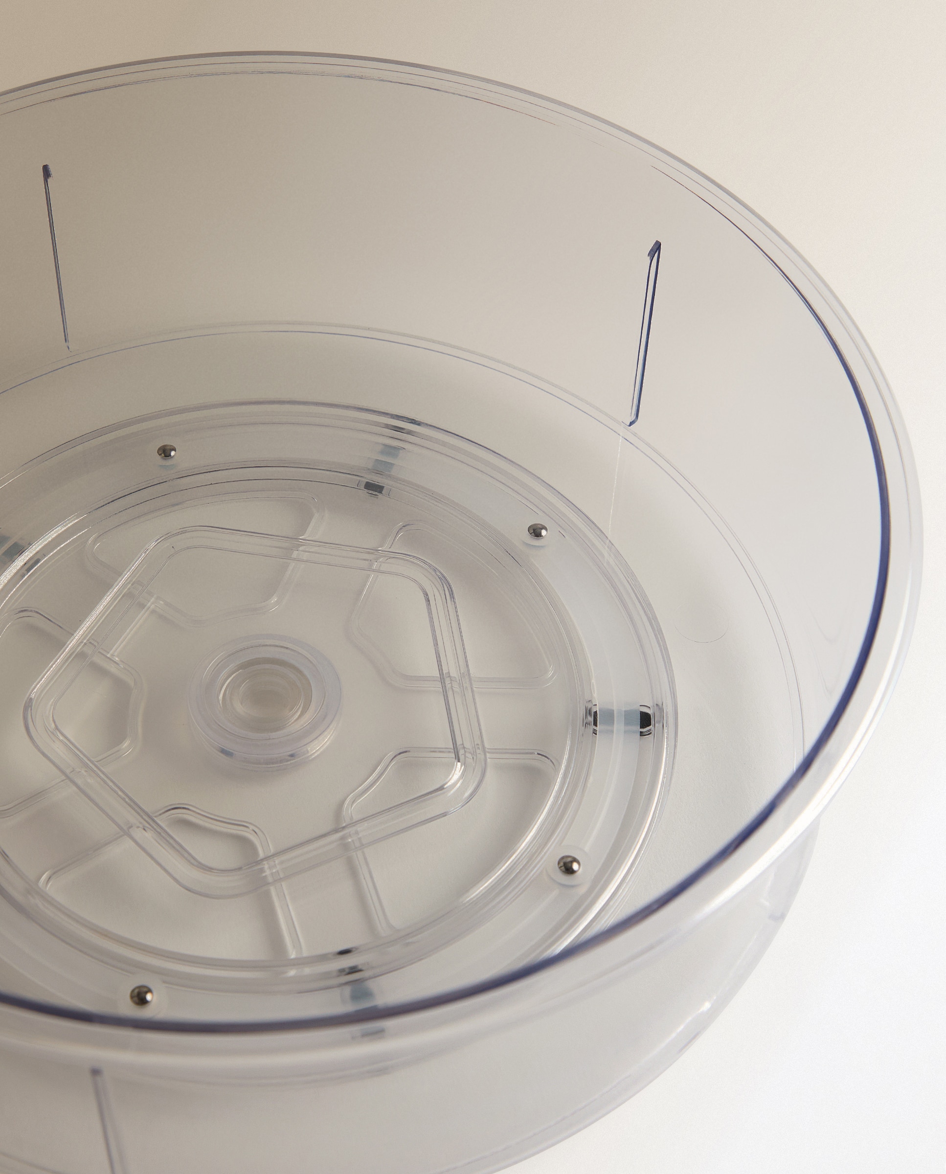 Organizador giratório de frigorífico em acrílico Transparente-2