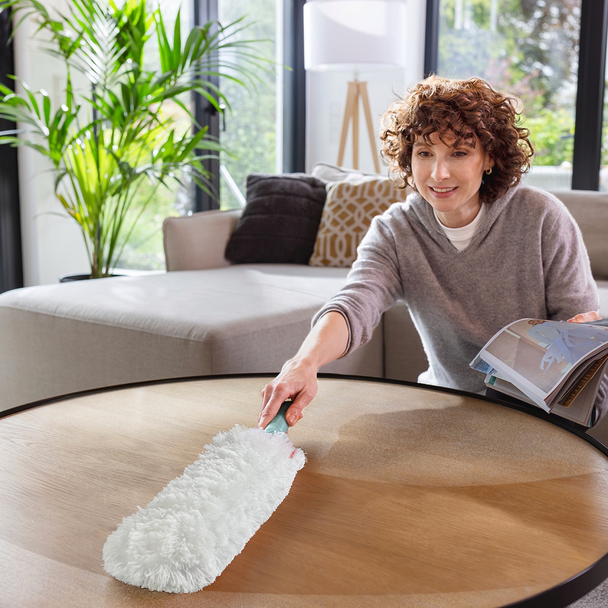 Espanador Reutilizável SUPERDUSTER XL Leifheit Azul-13