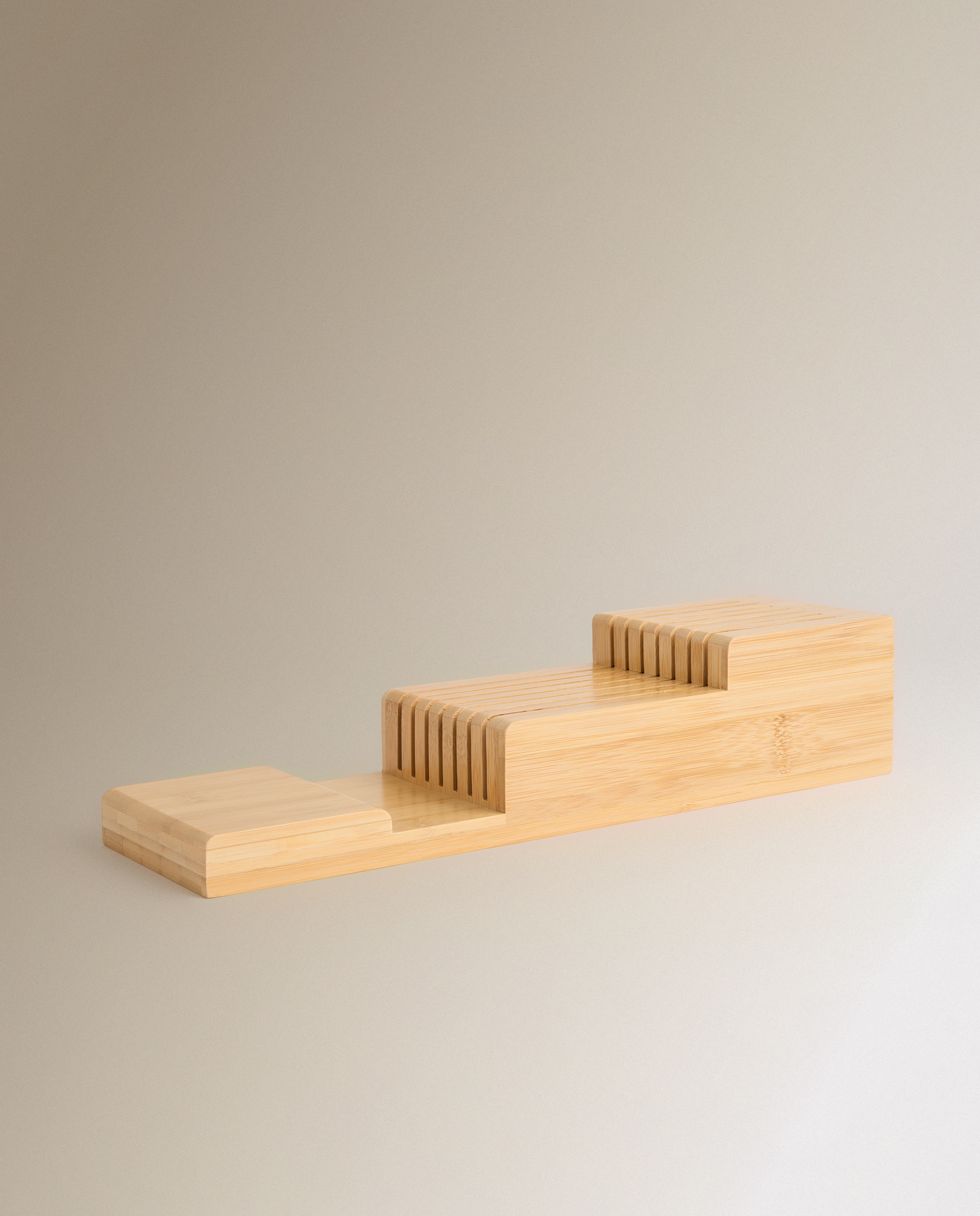 Organizador de Facas Bambu Natural-2
