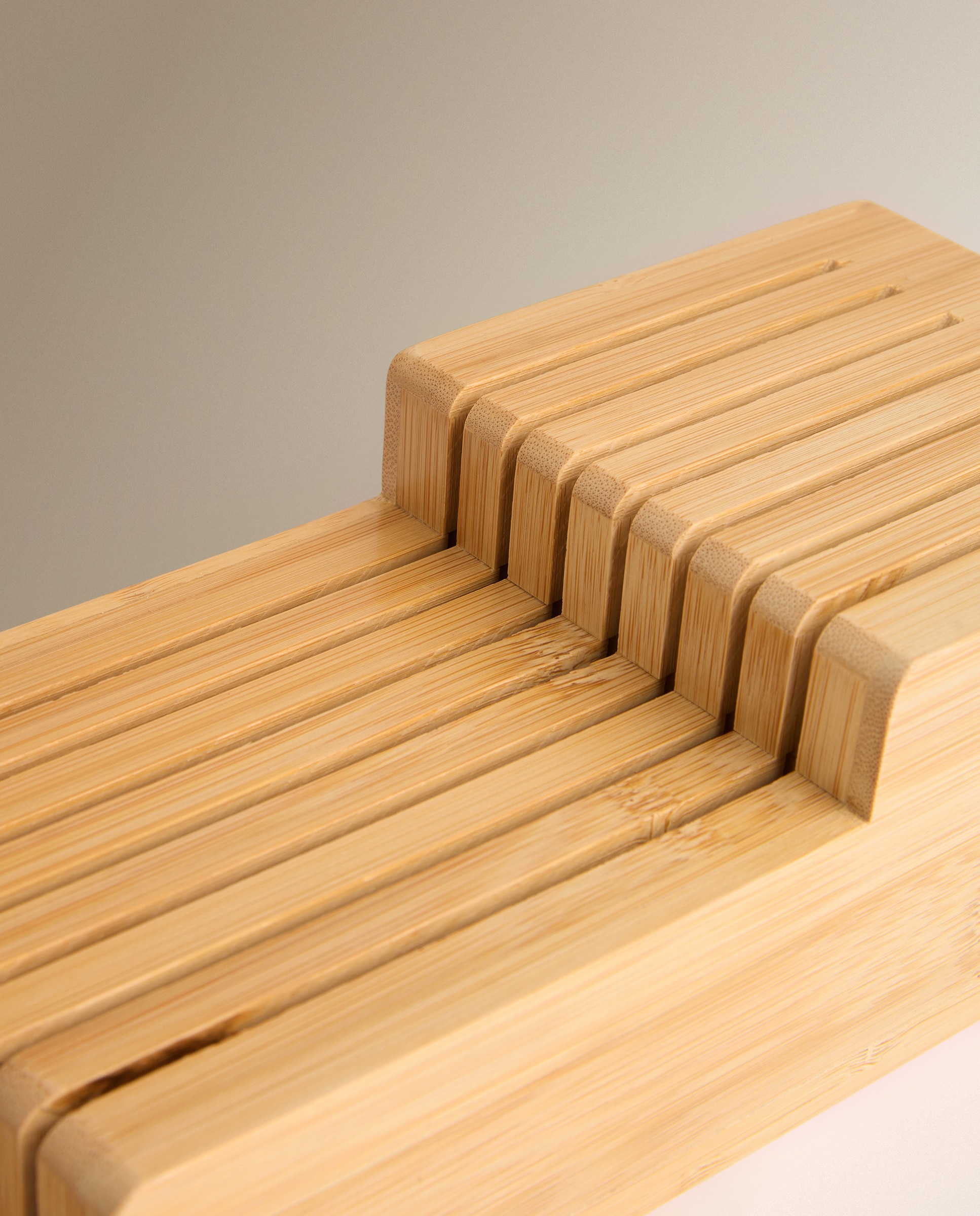 Organizador de Facas Bambu Natural-3