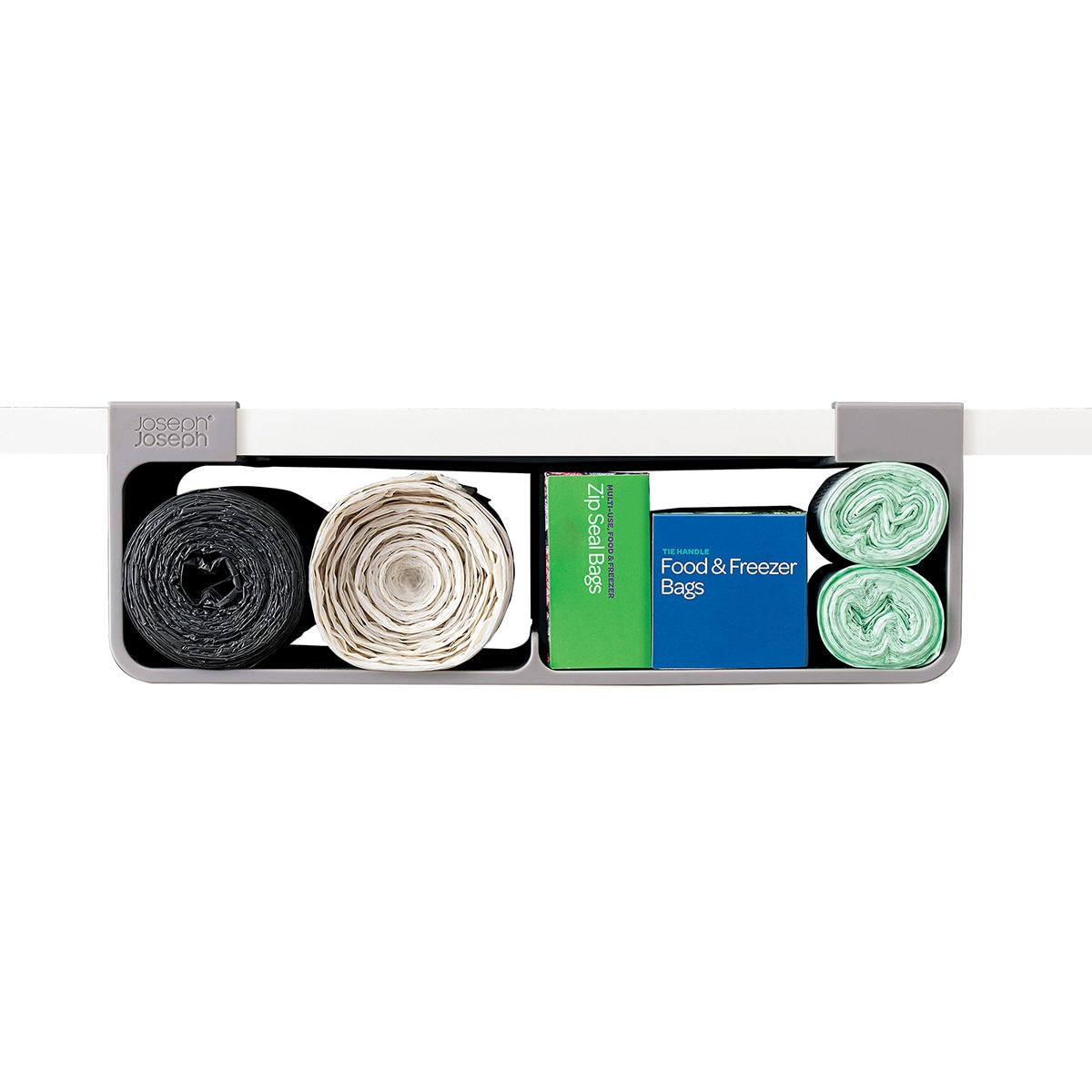 Organizador de Sacos de Cozinha CupboardStore Grande Cinzento-claro-5