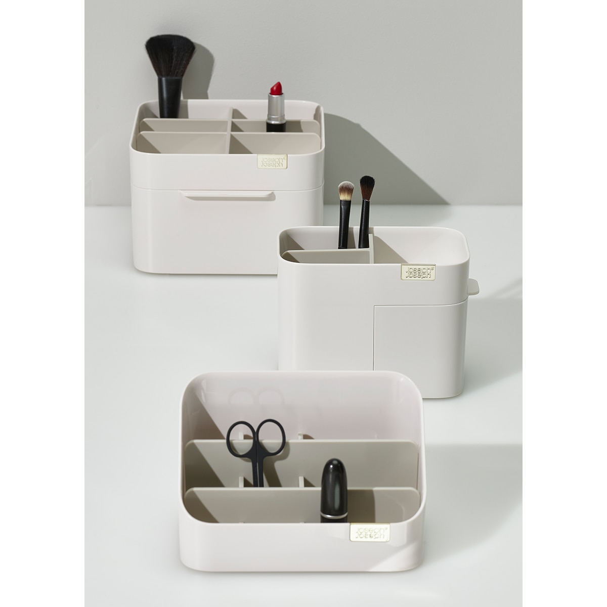Organizador compacto de cosméticos Branco-9