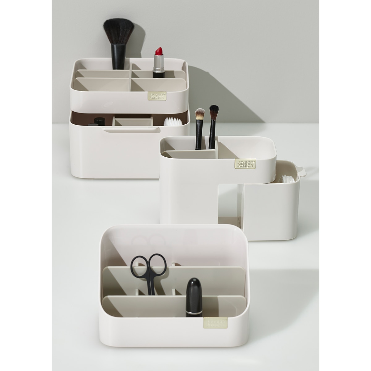 Organizador compacto de cosméticos Branco-11