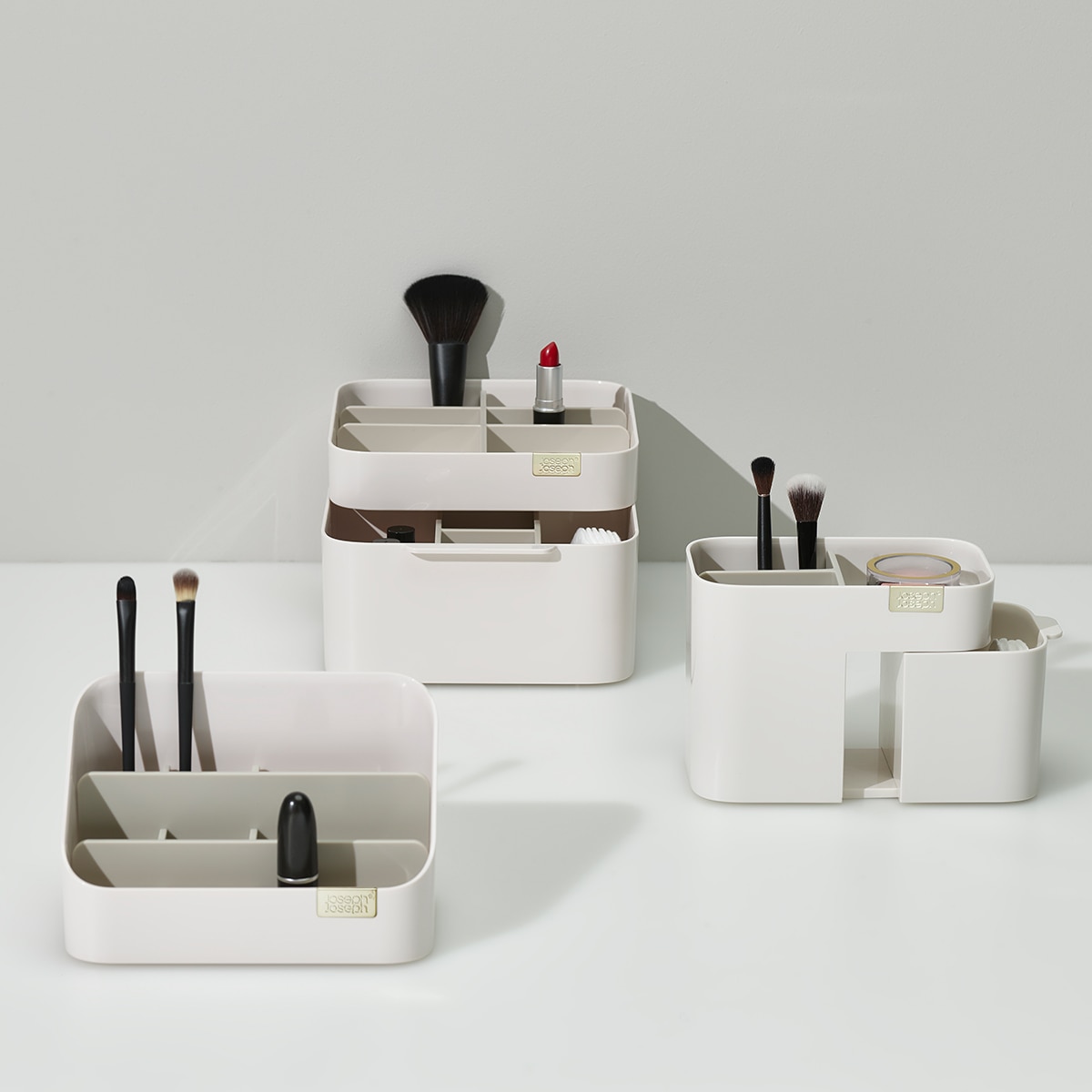 Organizador compacto de cosméticos Branco-13