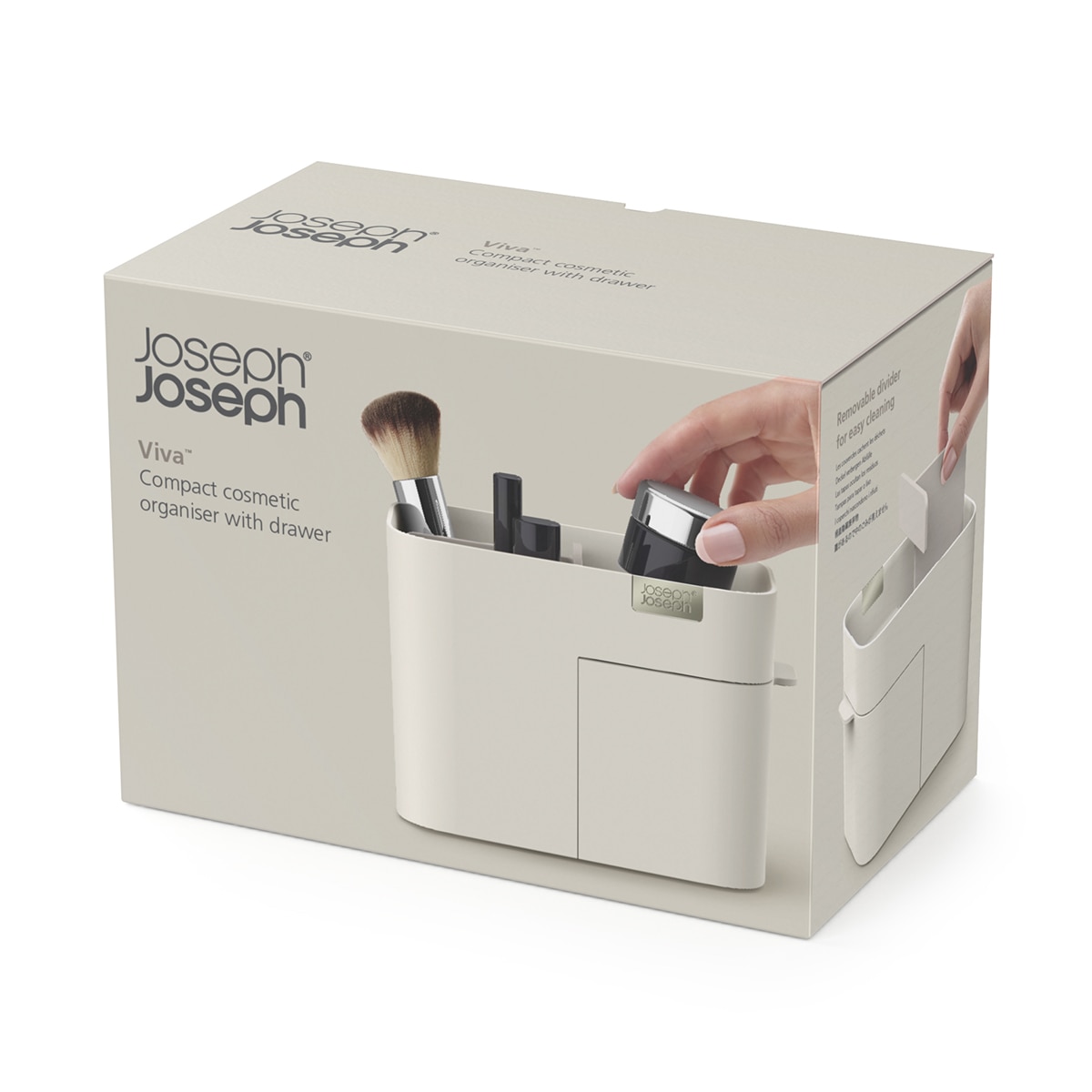 Organizador compacto de cosméticos Branco-15