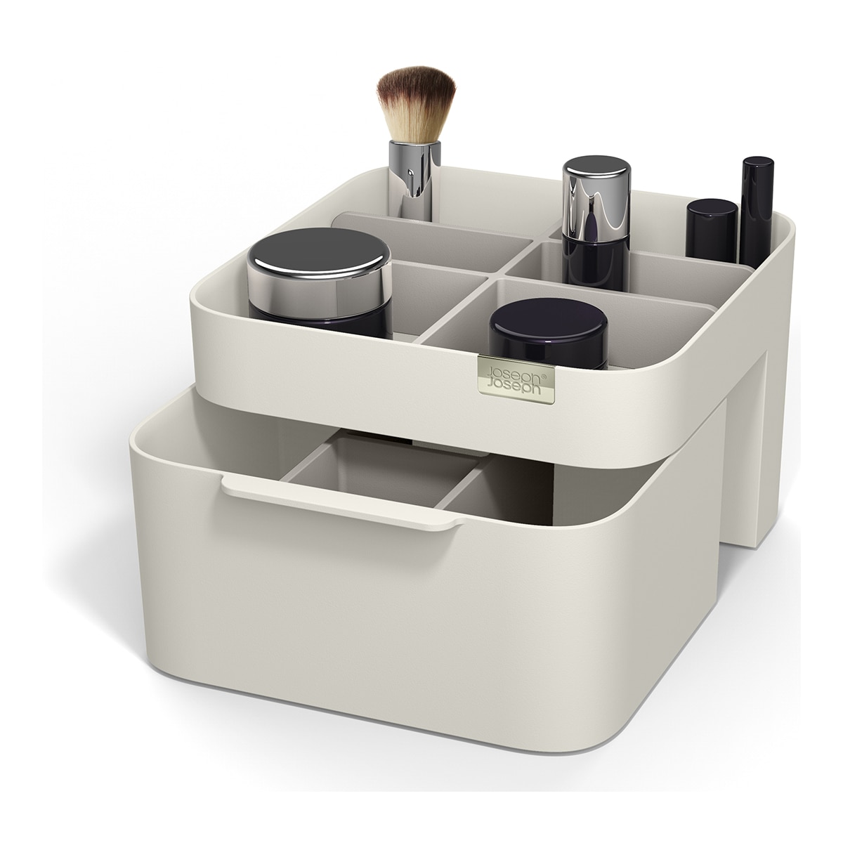 Organizador de cosméticos com gaveta Branco-2
