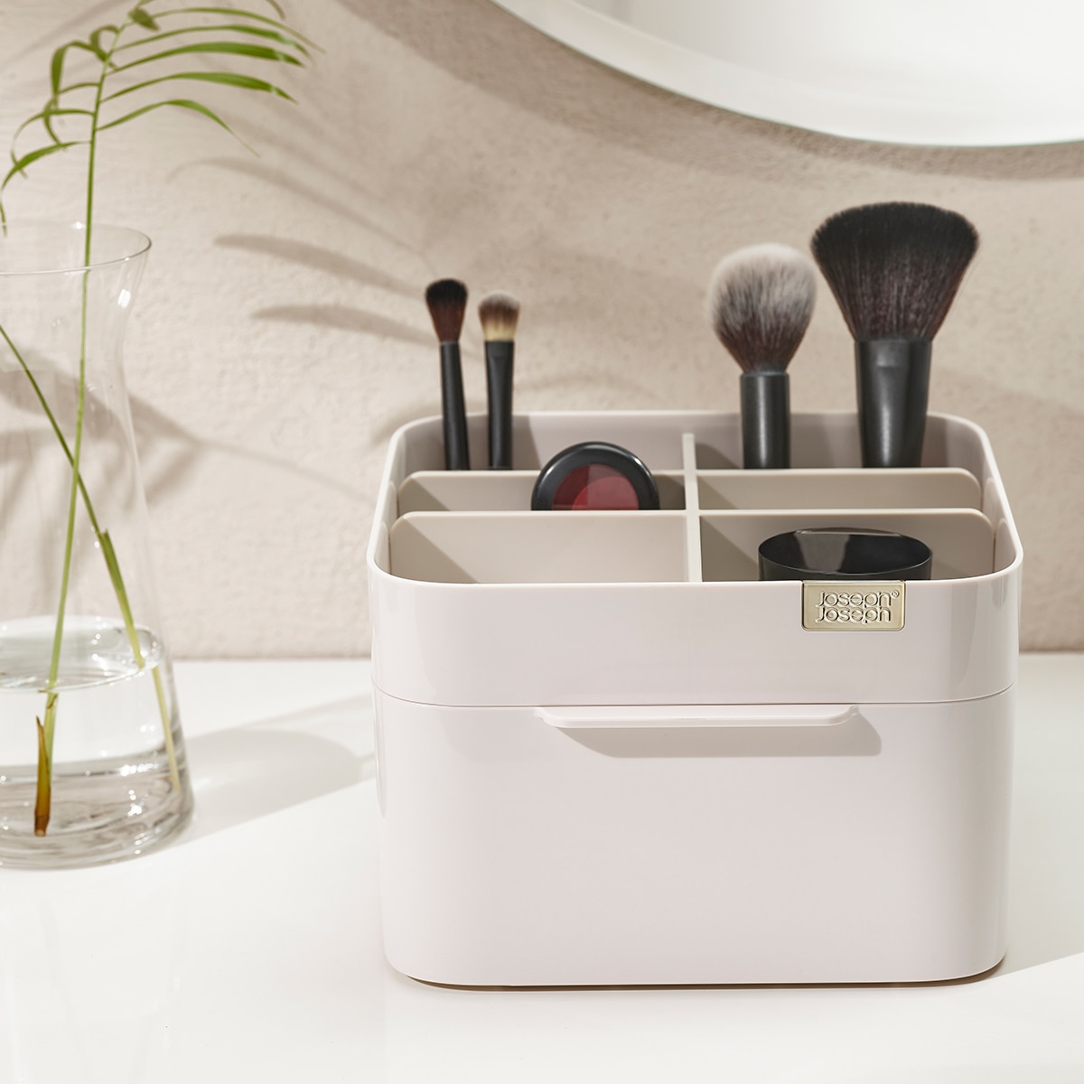 Organizador de cosméticos com gaveta Branco-3