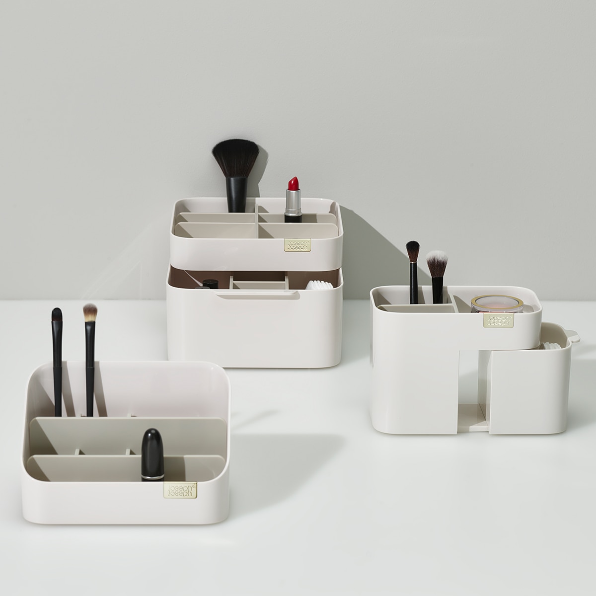 Organizador de cosméticos com gaveta Branco-7