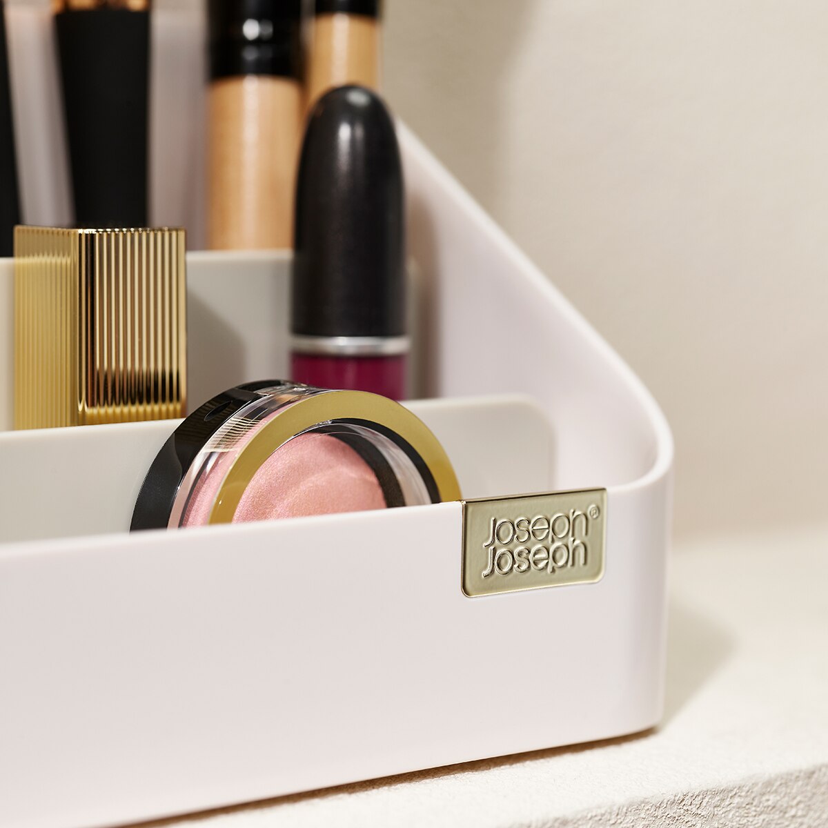 Organizador de cosméticos escalonado Branco-7