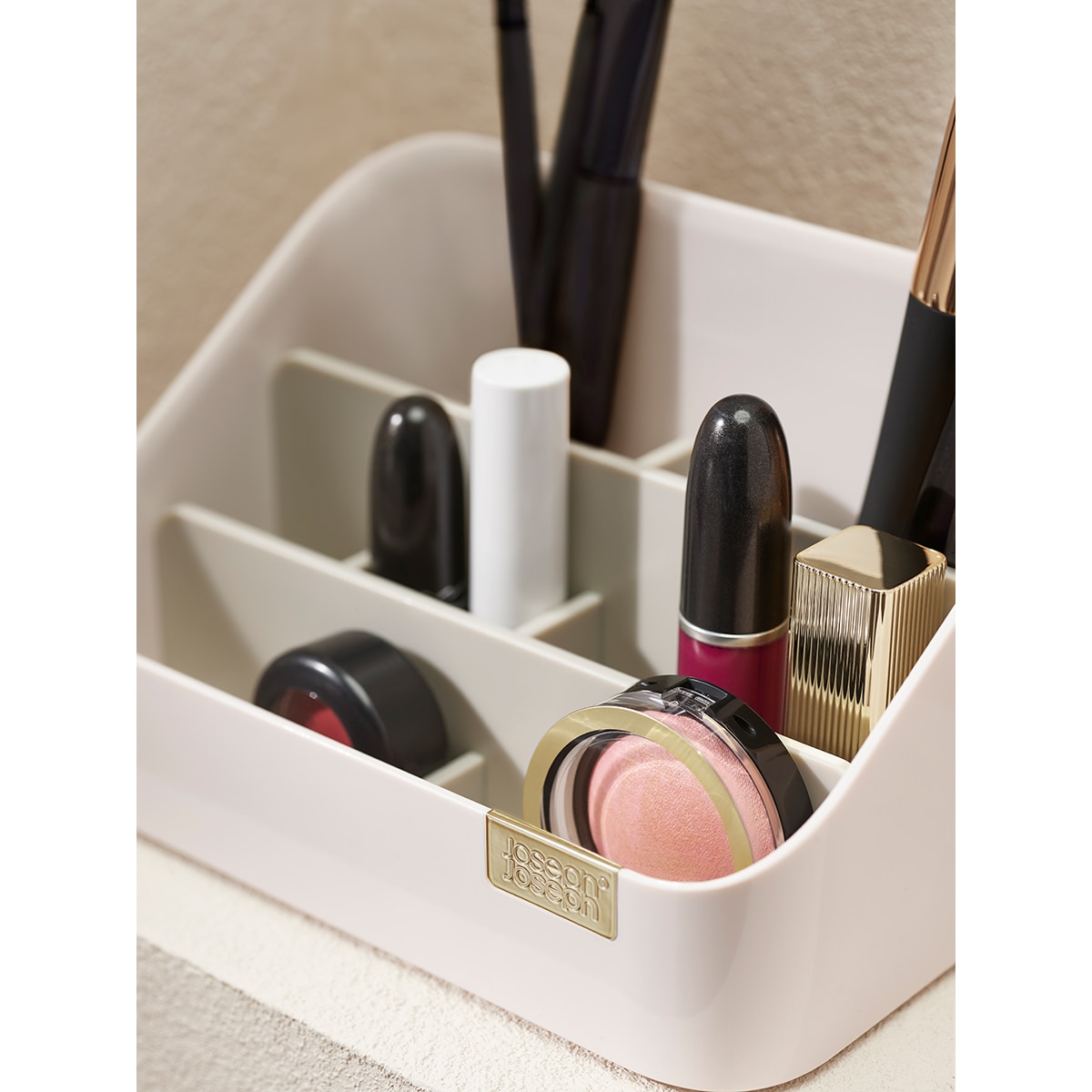 Organizador de cosméticos escalonado Branco-9