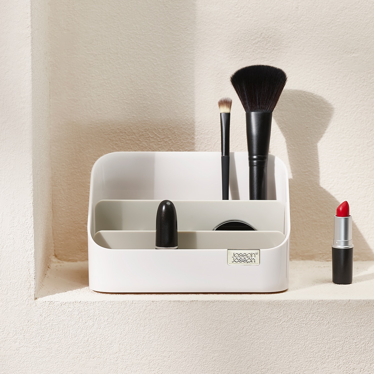 Organizador de cosméticos escalonado Branco-13