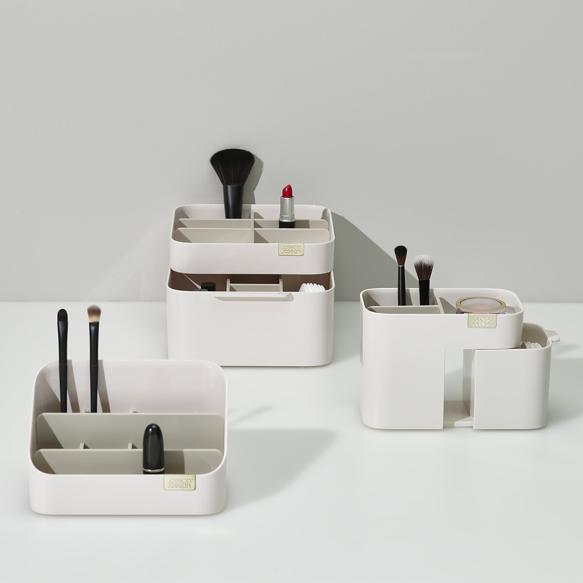 Organizador de cosméticos escalonado Branco-19