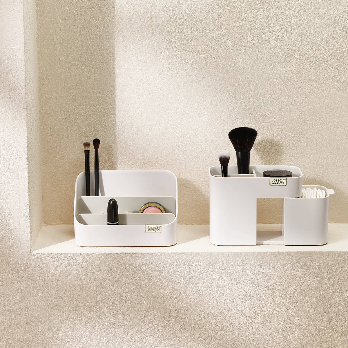 Organizador de cosméticos escalonado Branco-21
