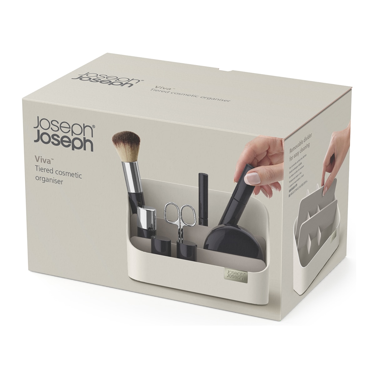 Organizador de cosméticos escalonado Branco-23