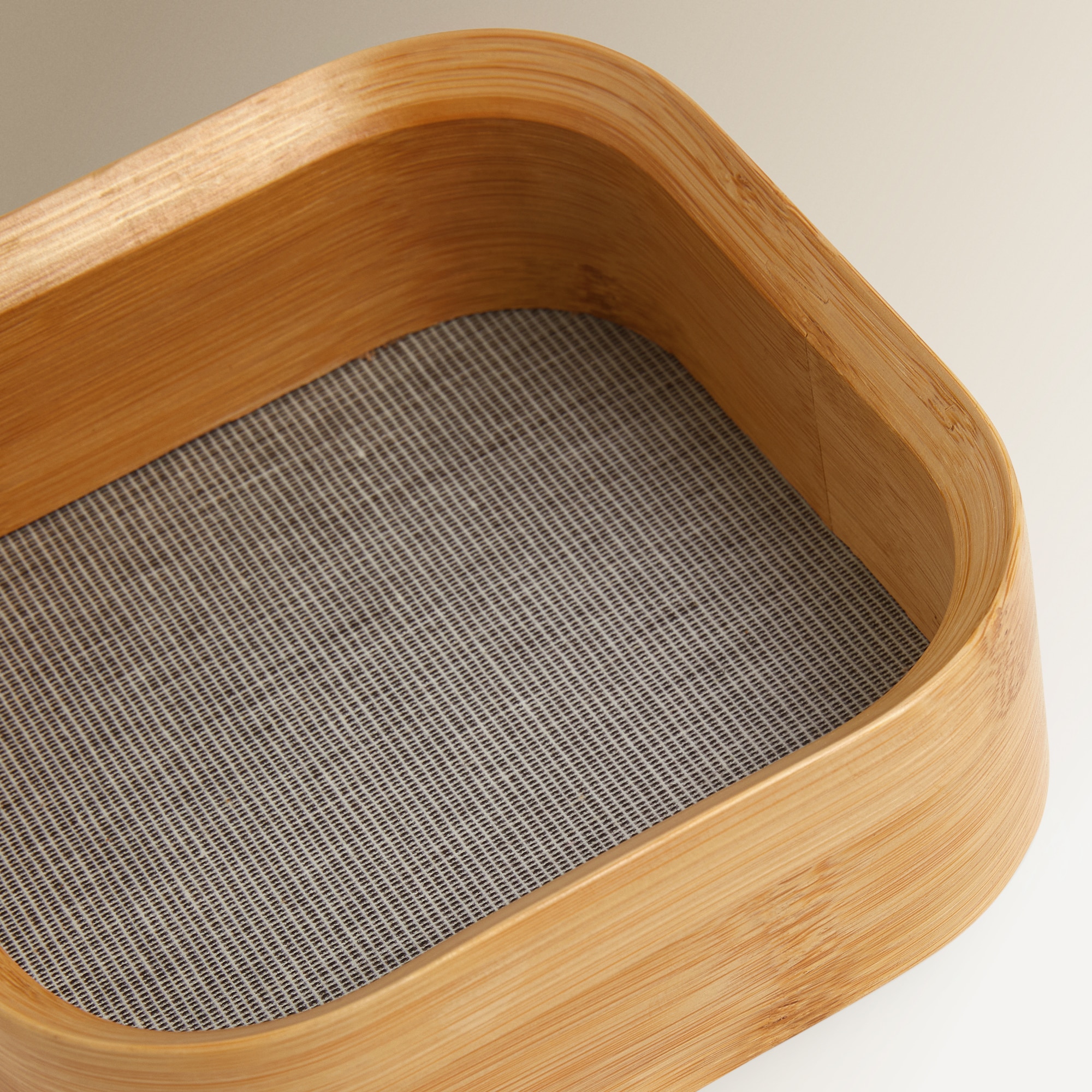 Caixa Organizadora Quadrada de Bambu Room Natural-2