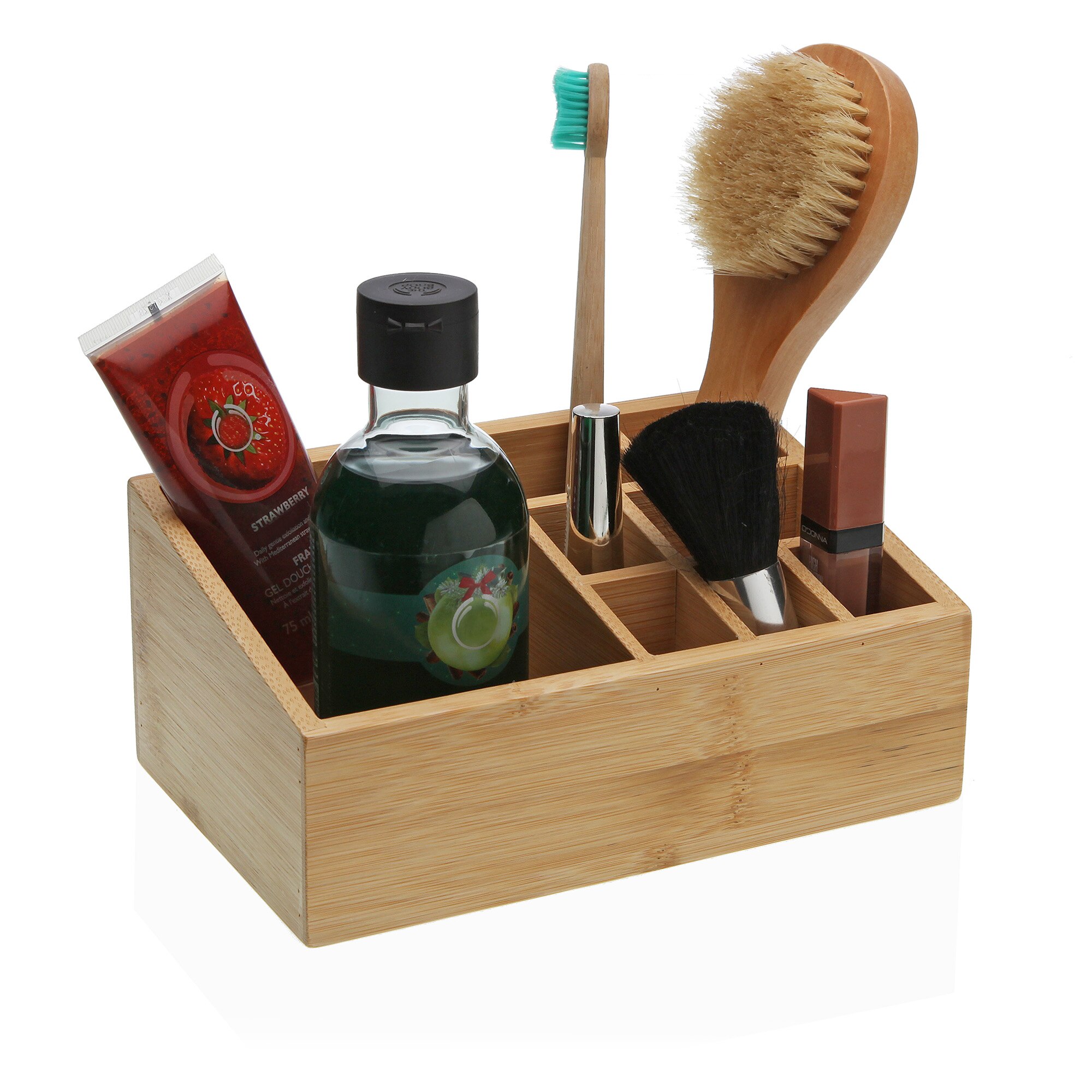 Organizador com 9 Compartimentos Bambu Natural-2