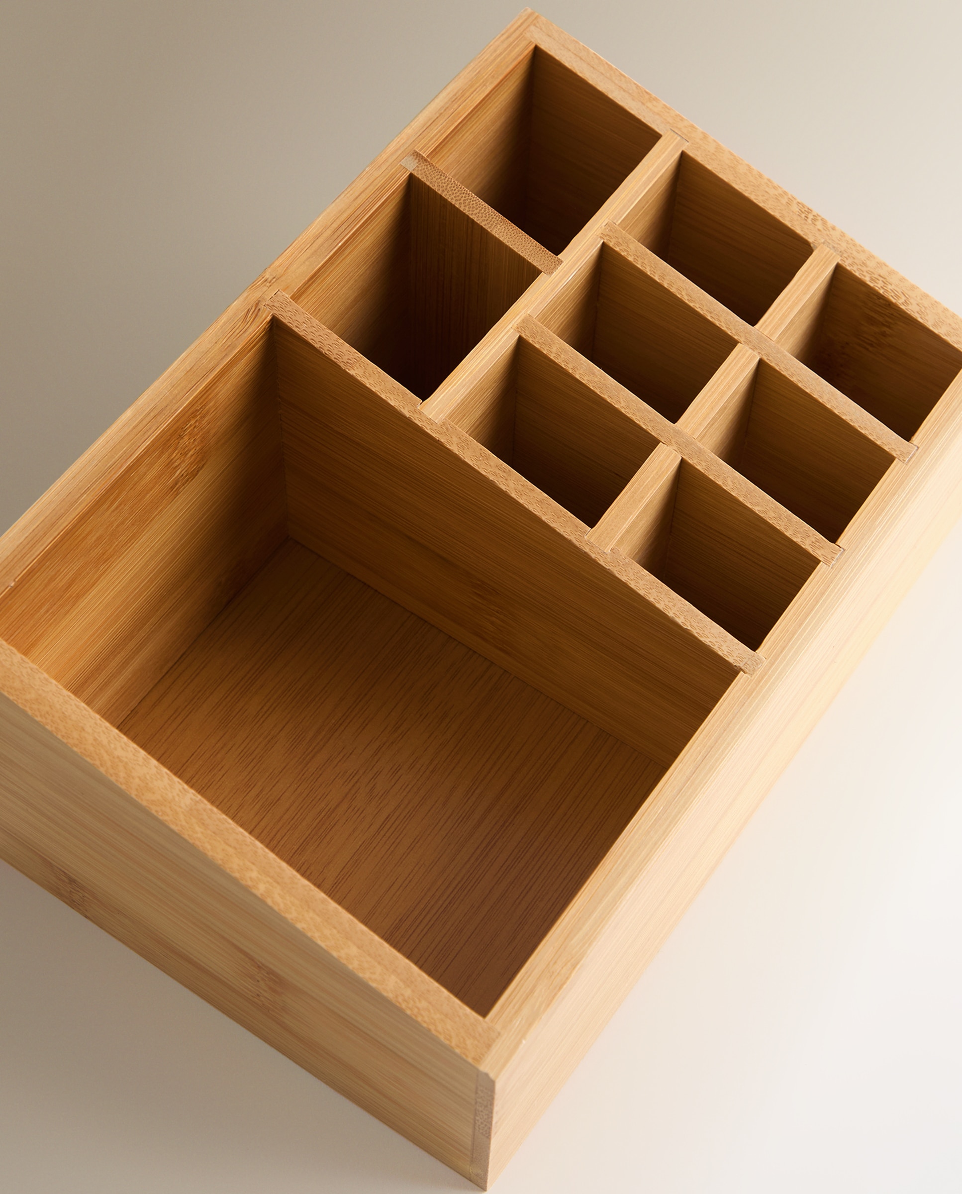 Organizador de Gavetas com 9 Compartimentos Bambu Natural-2