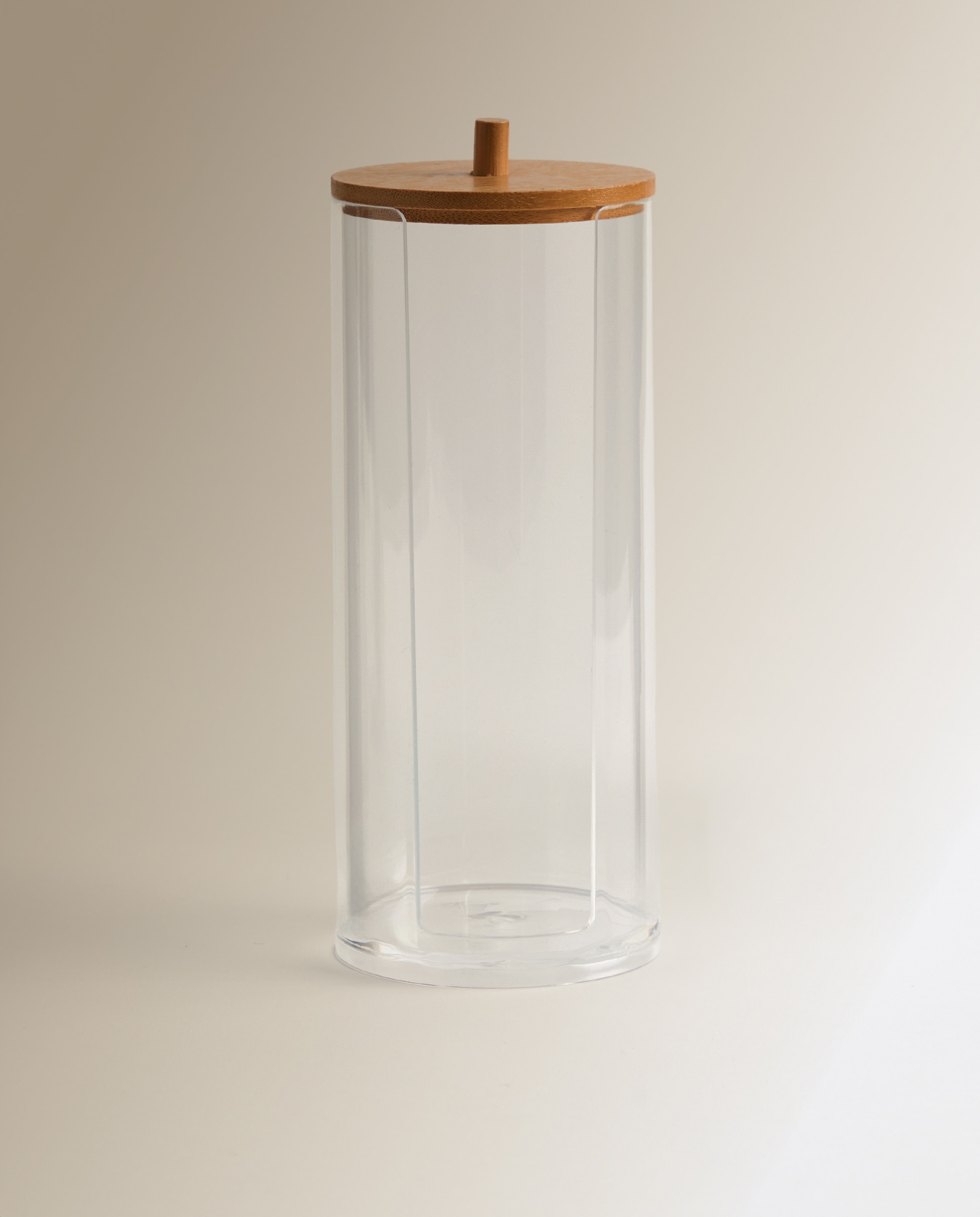 Organizador Porta-Algodões Bambu Natural-1
