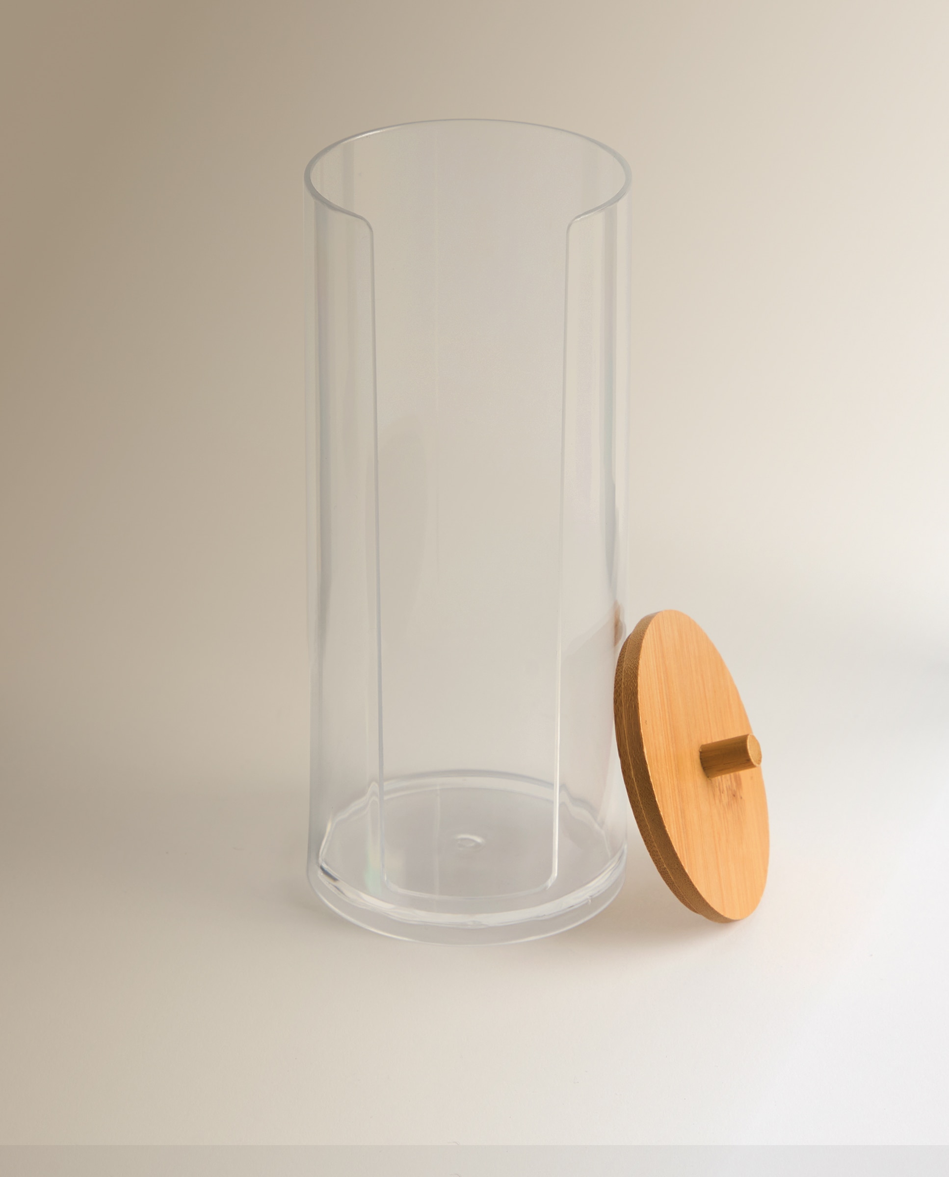 Organizador Porta-Algodões Bambu Natural-2