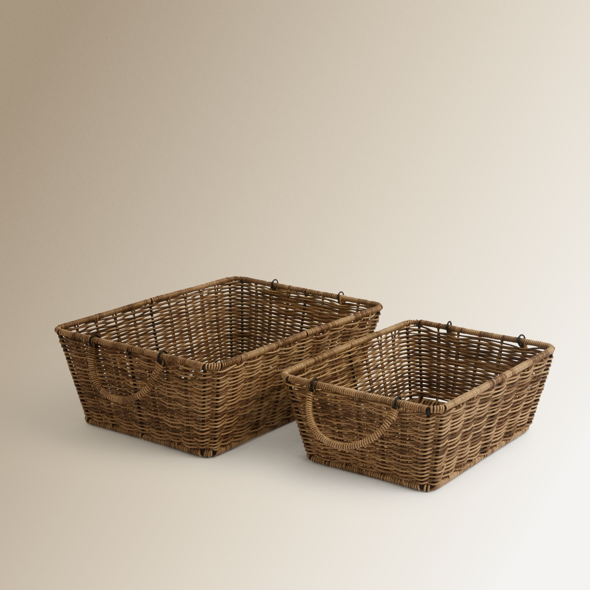 Cesta com asas Poli-rotim Castanha El Corte Inglés Castanho-4