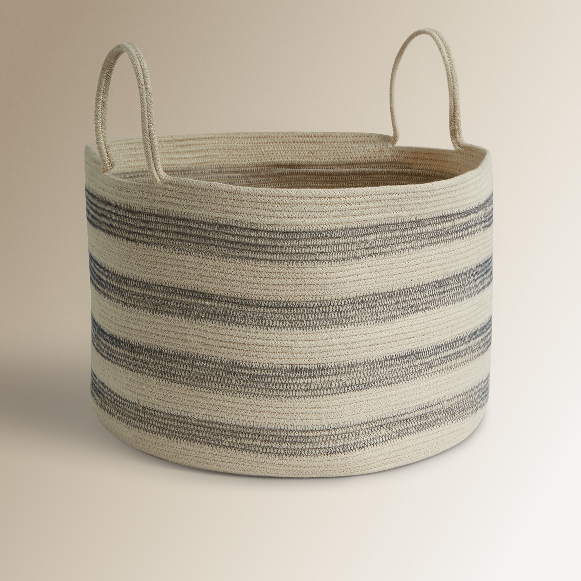 Imagem 0 de Cesto Organizador com Asas e Riscas Odón