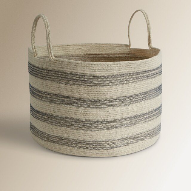 Imagem 0 de Cesto Organizador com Asas e Riscas Odón