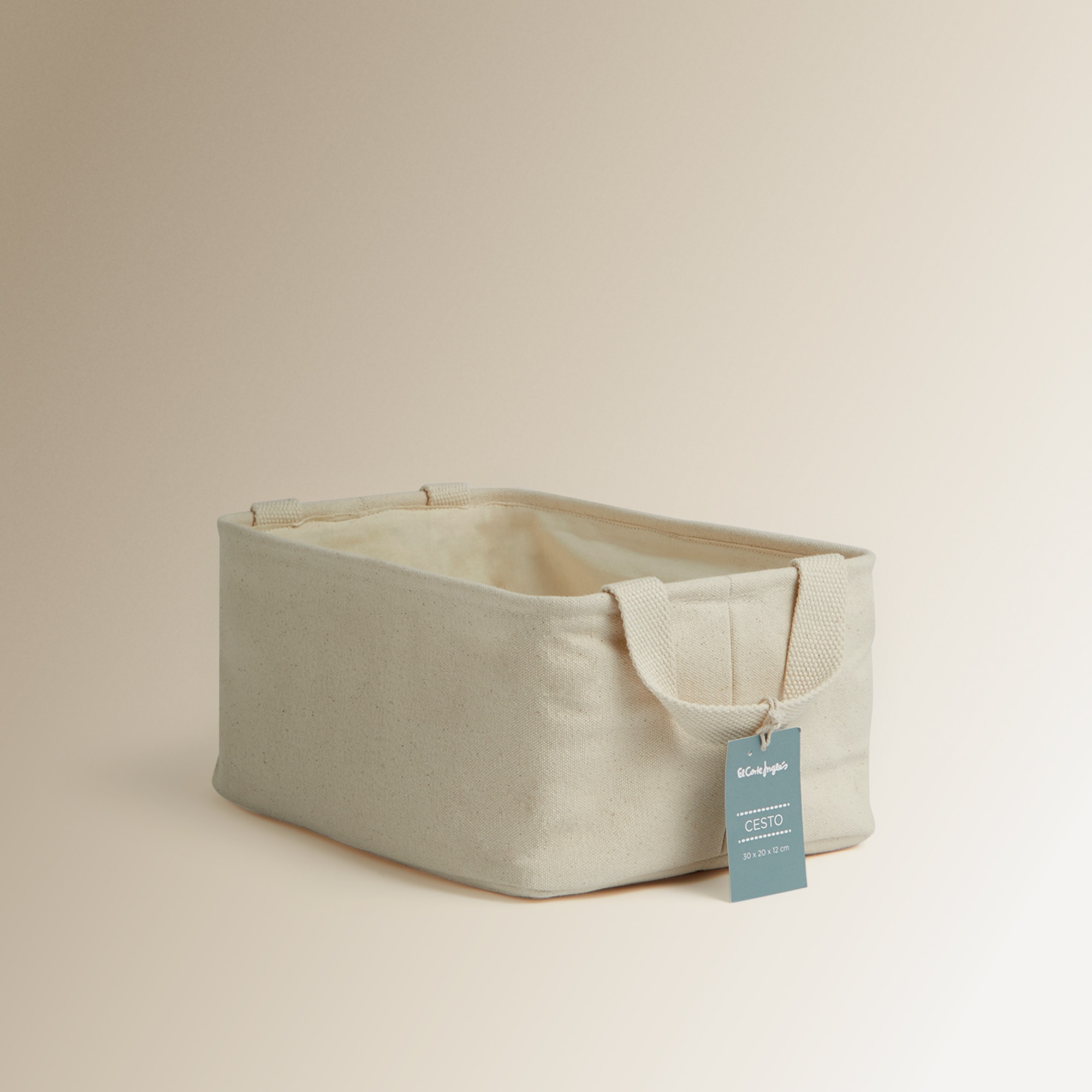 Cesta Organizadora de Algodão Cru-3