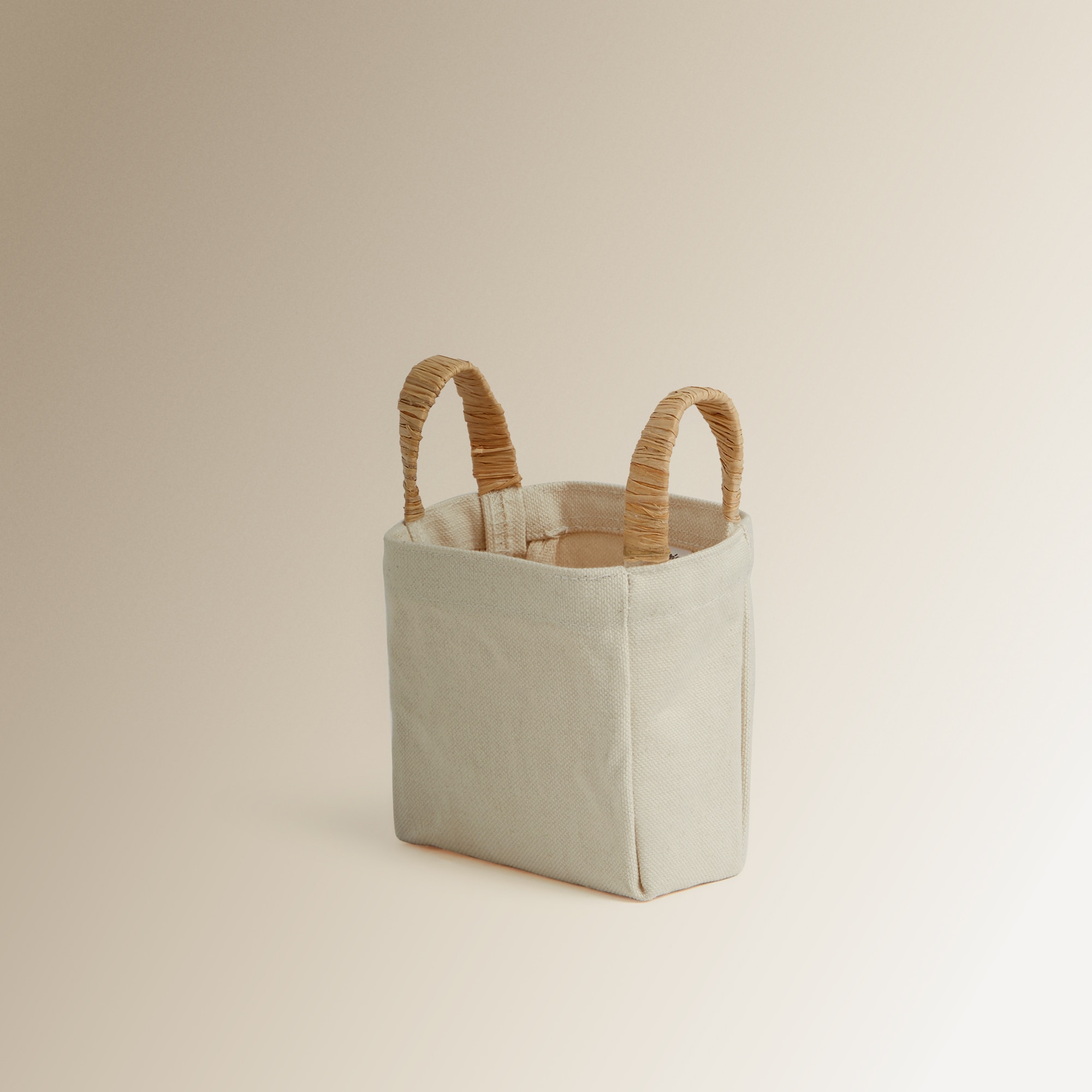 Cestinha de Algodão com Asas Cru-1