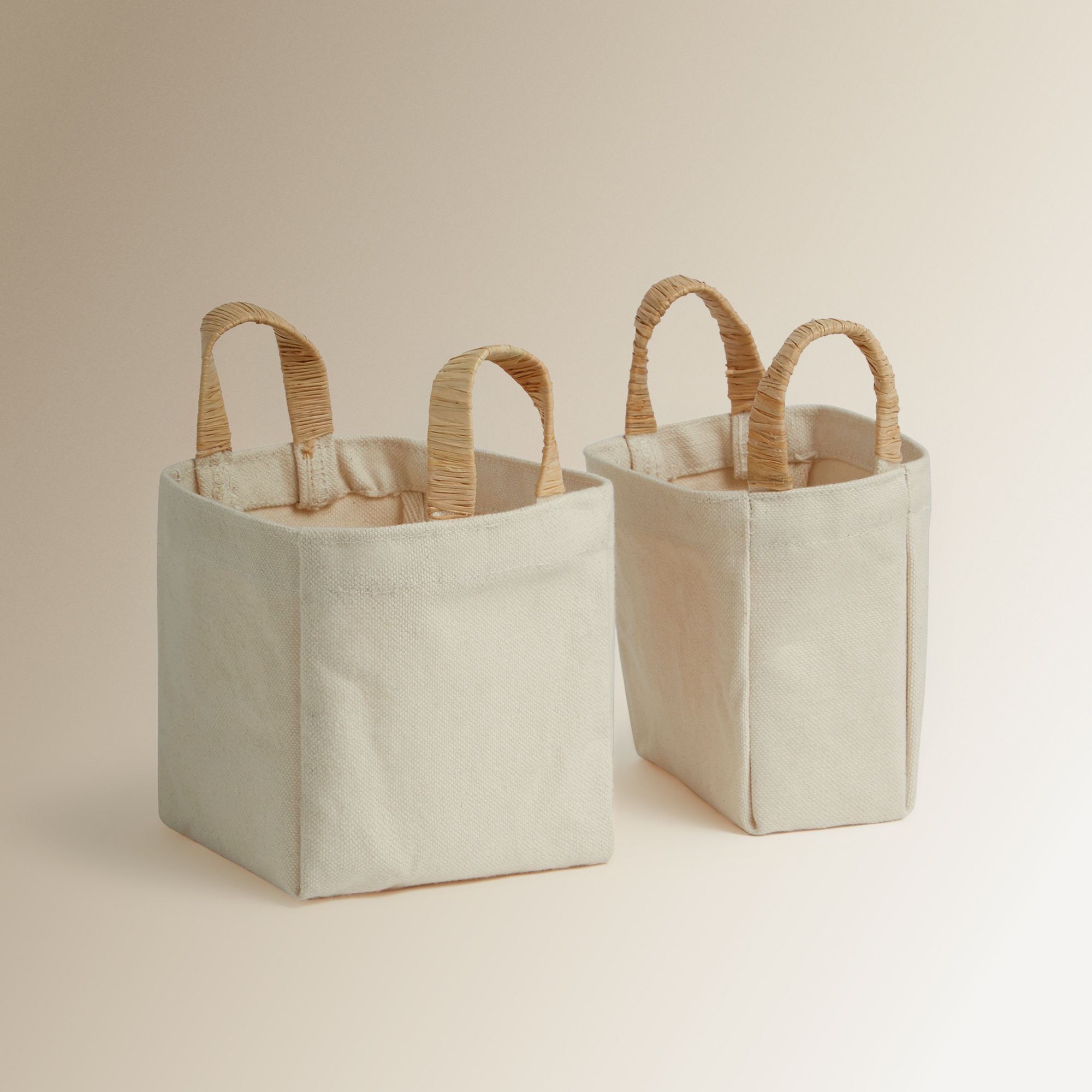 Cestinha de Algodão com Asas Cru-4