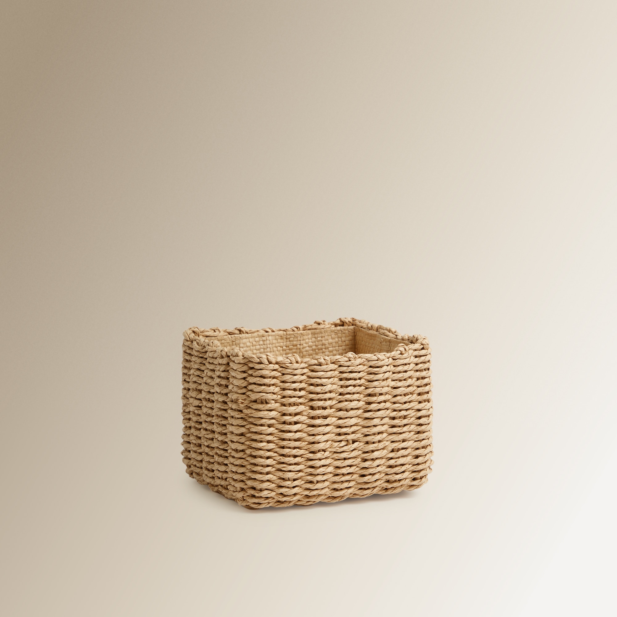 Cesto de Fibra de Papel Natural-1