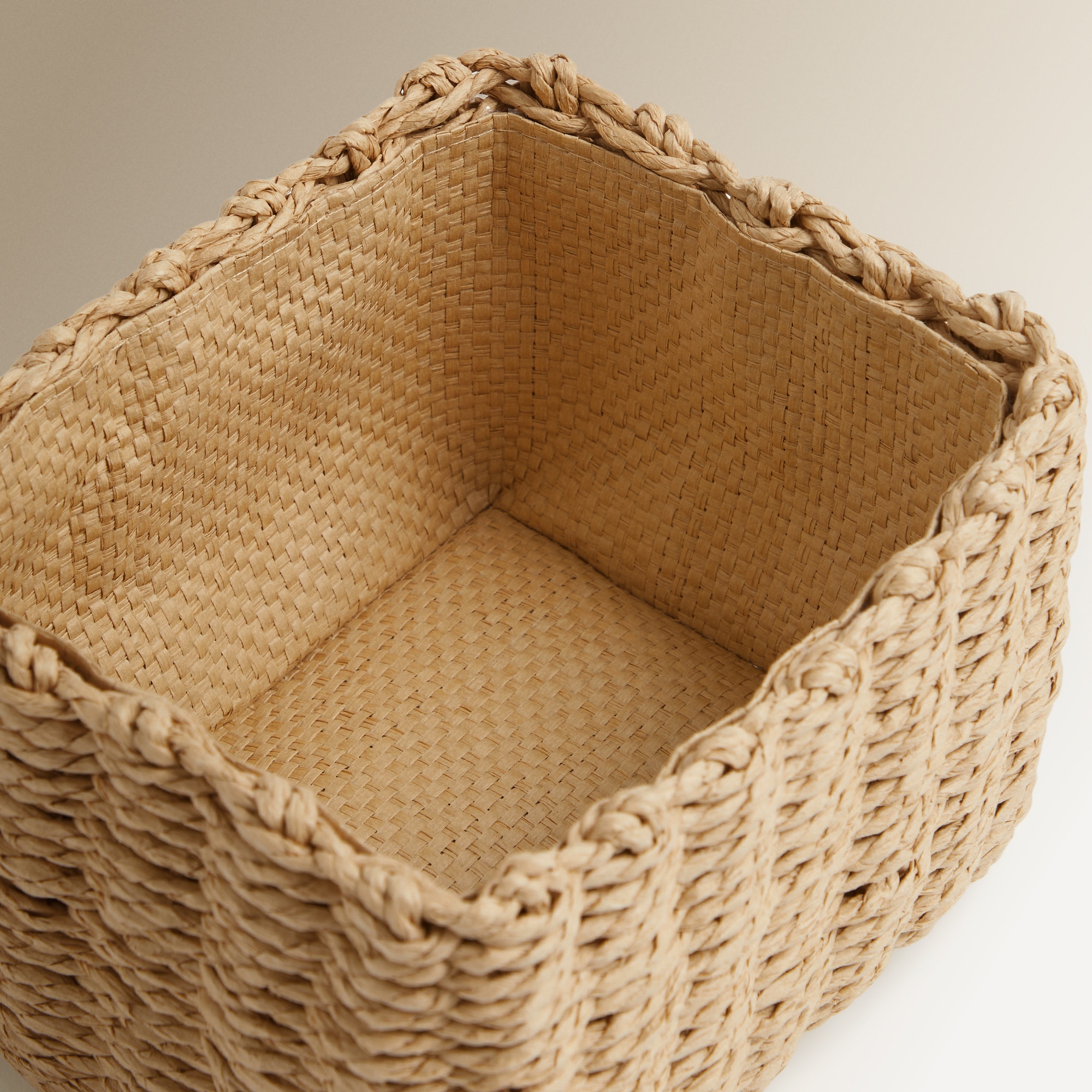 Cesto de Fibra de Papel Natural-2