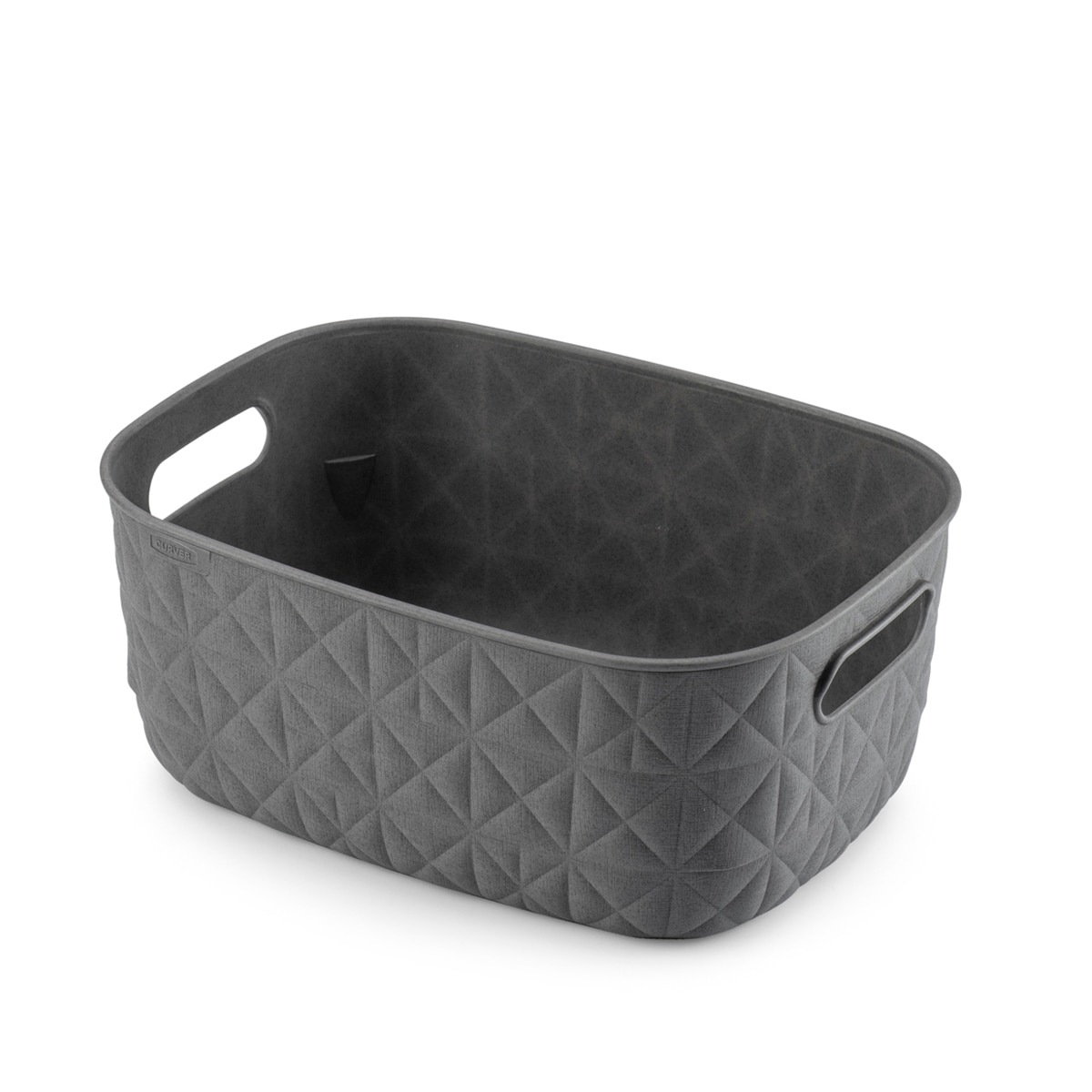 Cesta de almacenamiento reciclada Softex Curver Gris-1