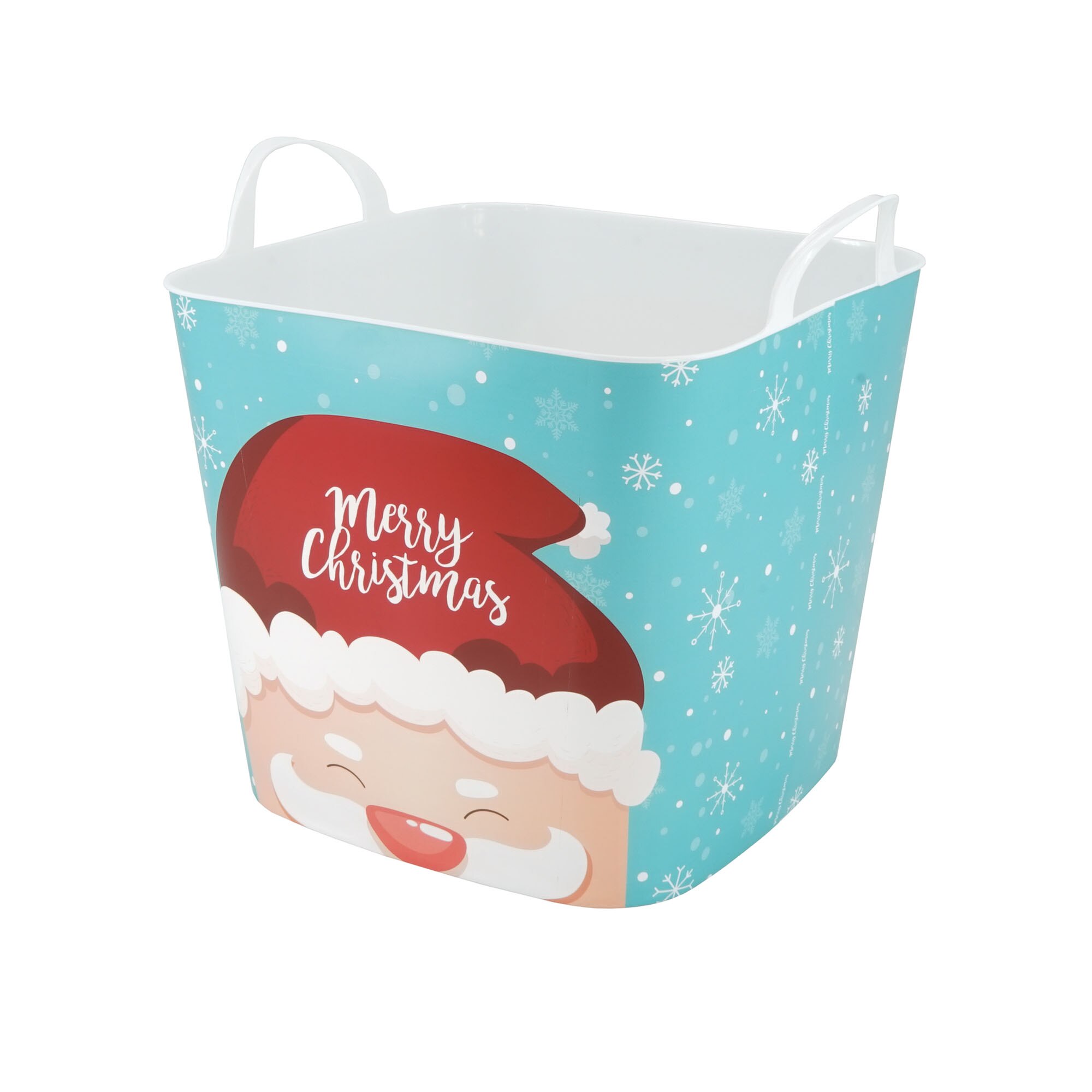 Cesto de ordenación Papá Noel Navidad Tub Life Story Azul-1